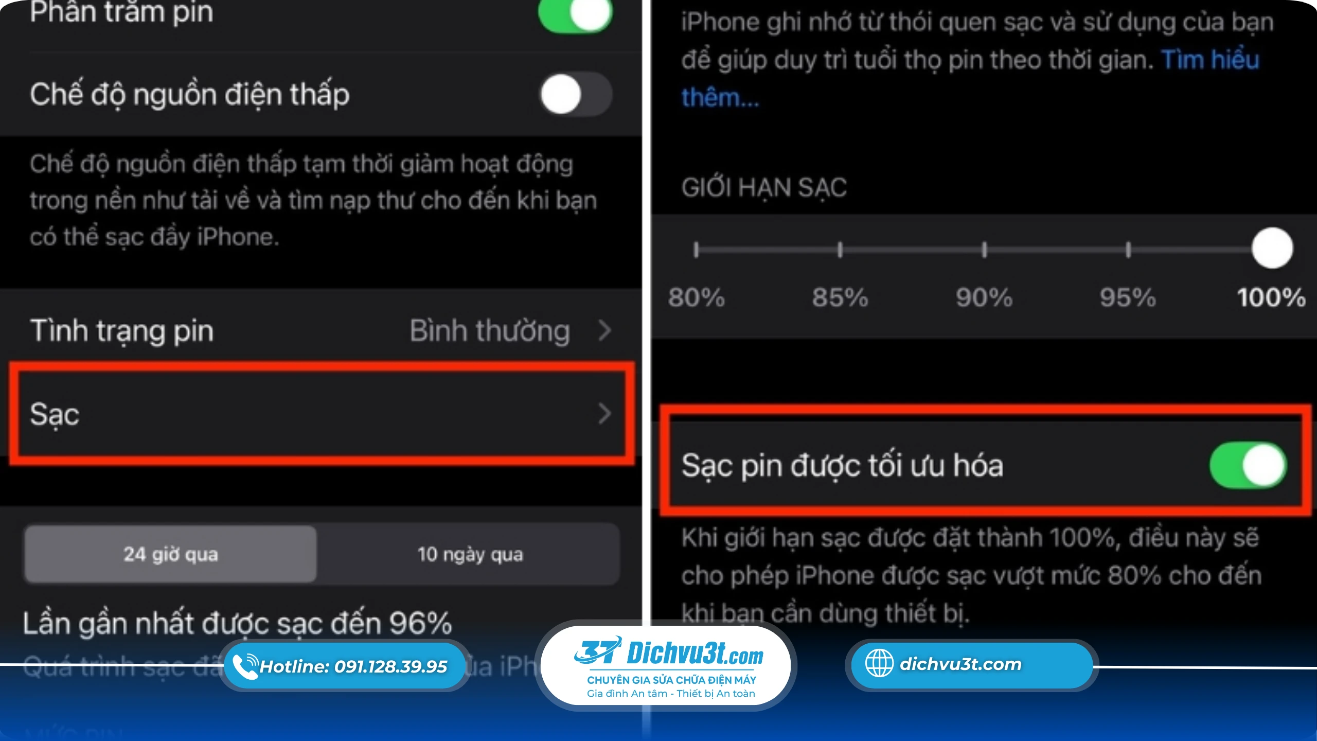 10 Cách tăng dung lượng pin iPhone giúp sử dụng lâu hơn – hiệu quả 100%