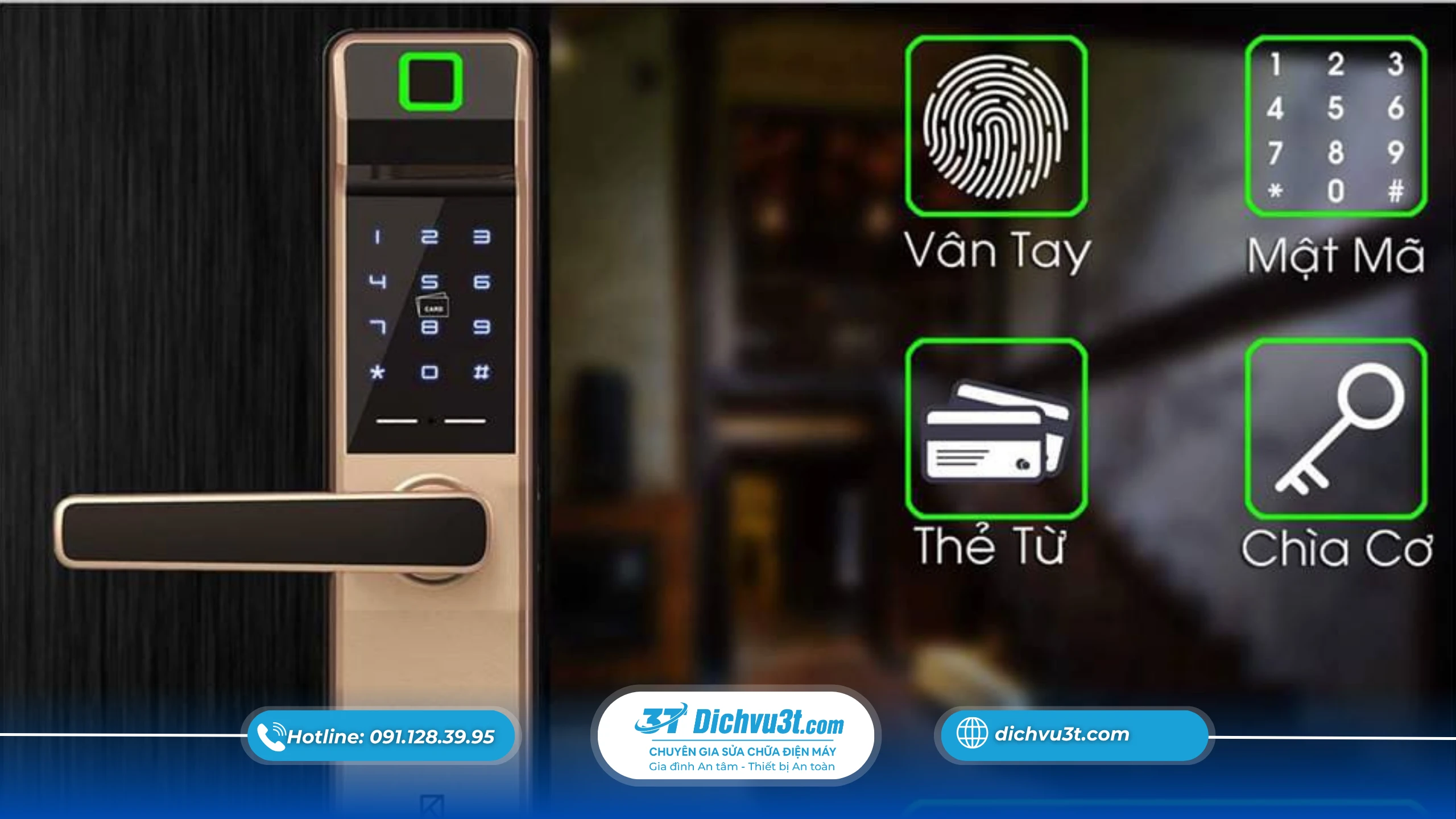 Lắp đặt khoá thông minh – đầu tư nhỏ, giá trị lâu dài