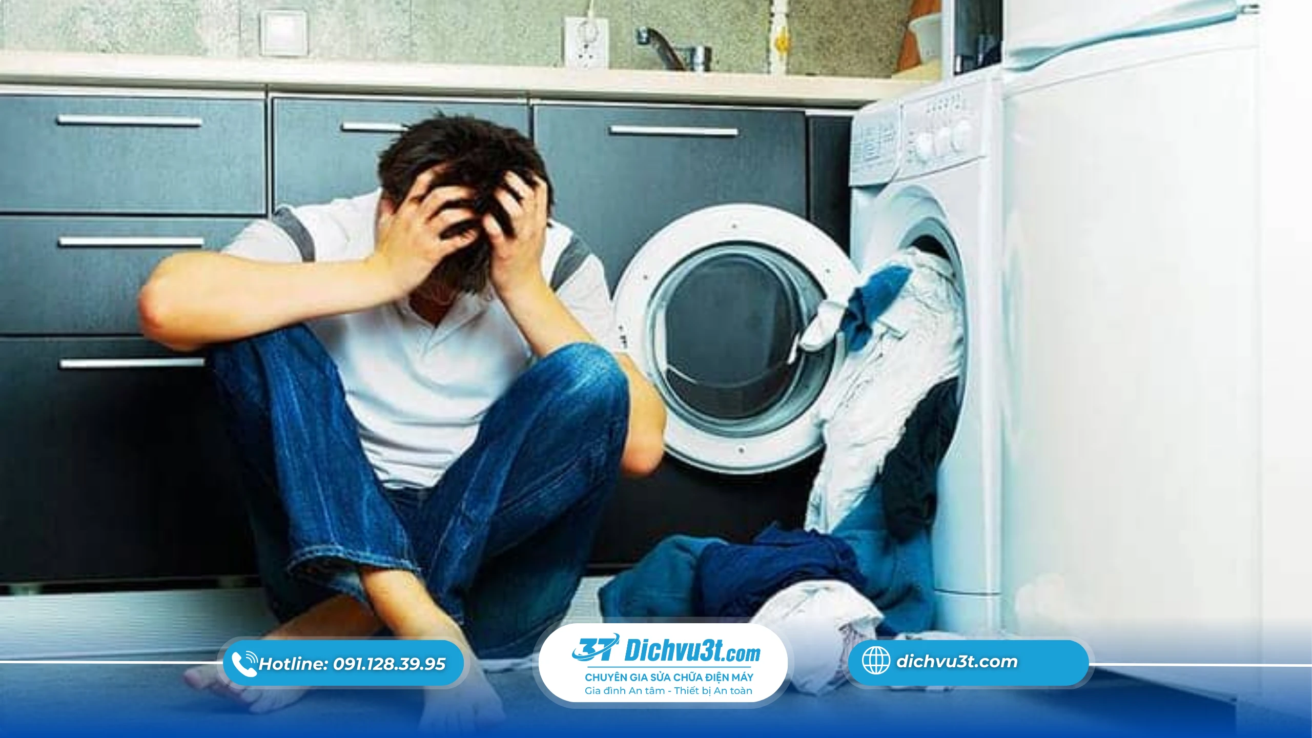 Máy giặt không xả nước - nguyên nhân và cách khắc phục