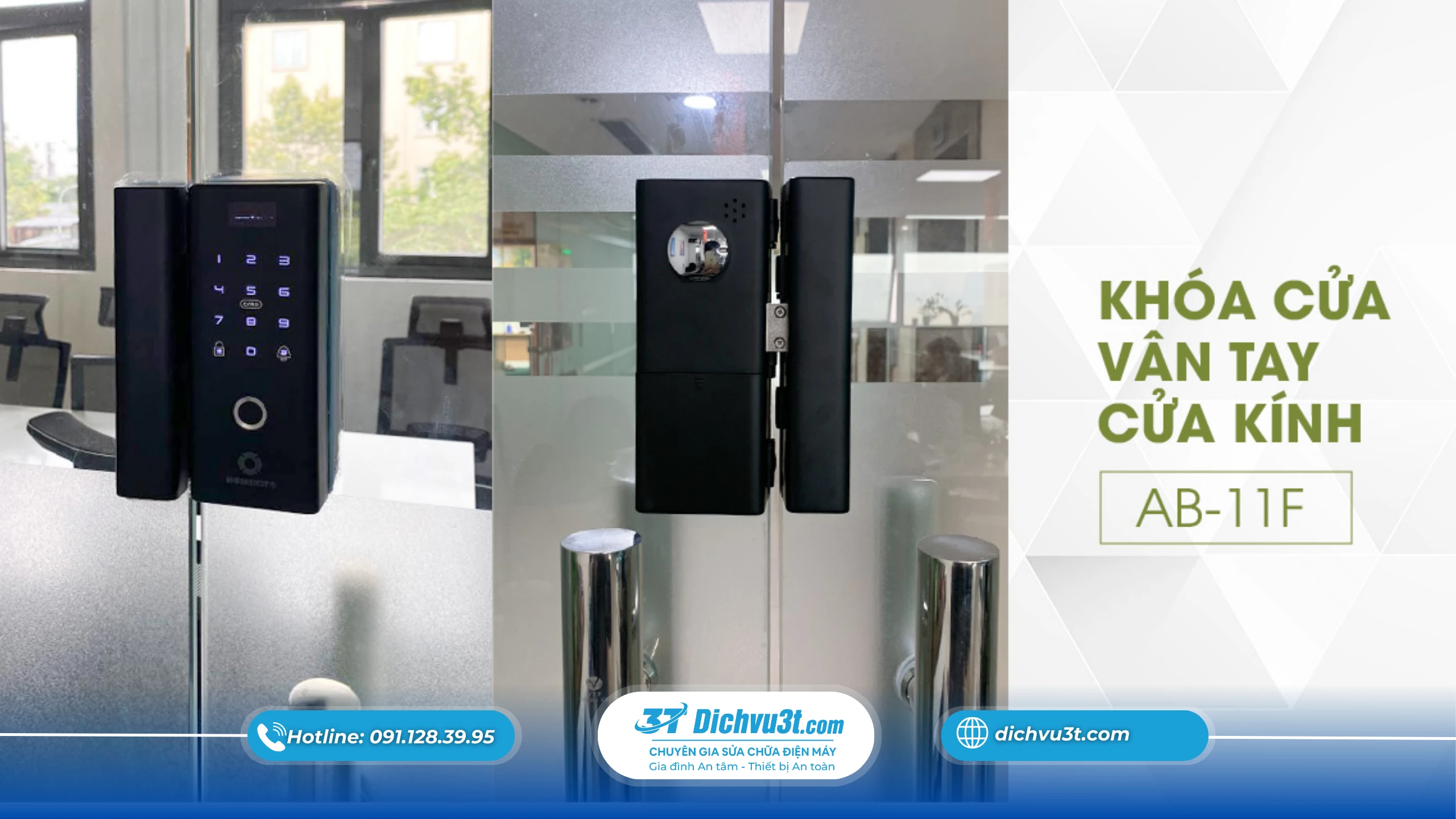 Khóa thông minh cho cửa kính