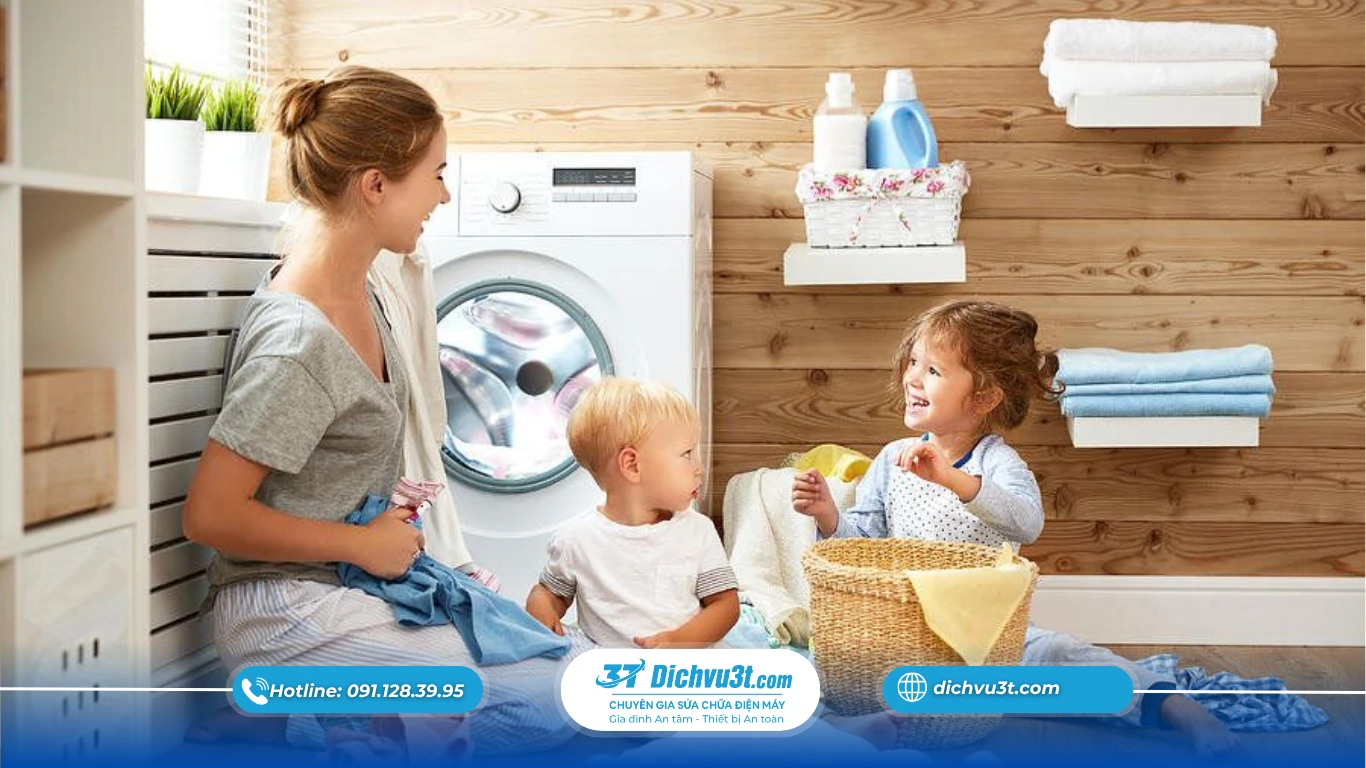 Lắp đặt máy giặt ở vị trí nào trong nhà?
