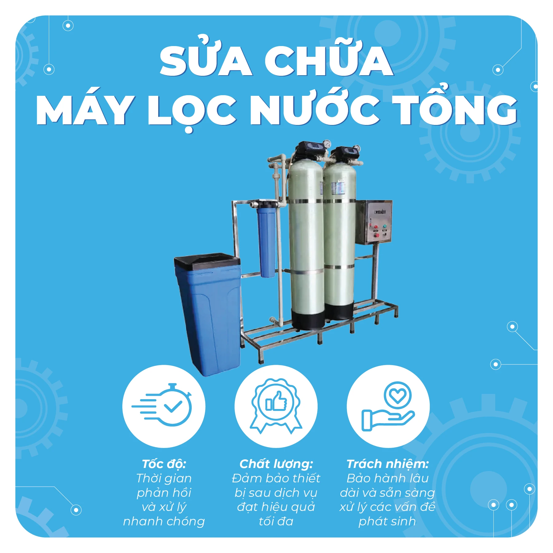 Sửa chữa máy lọc nước tổng