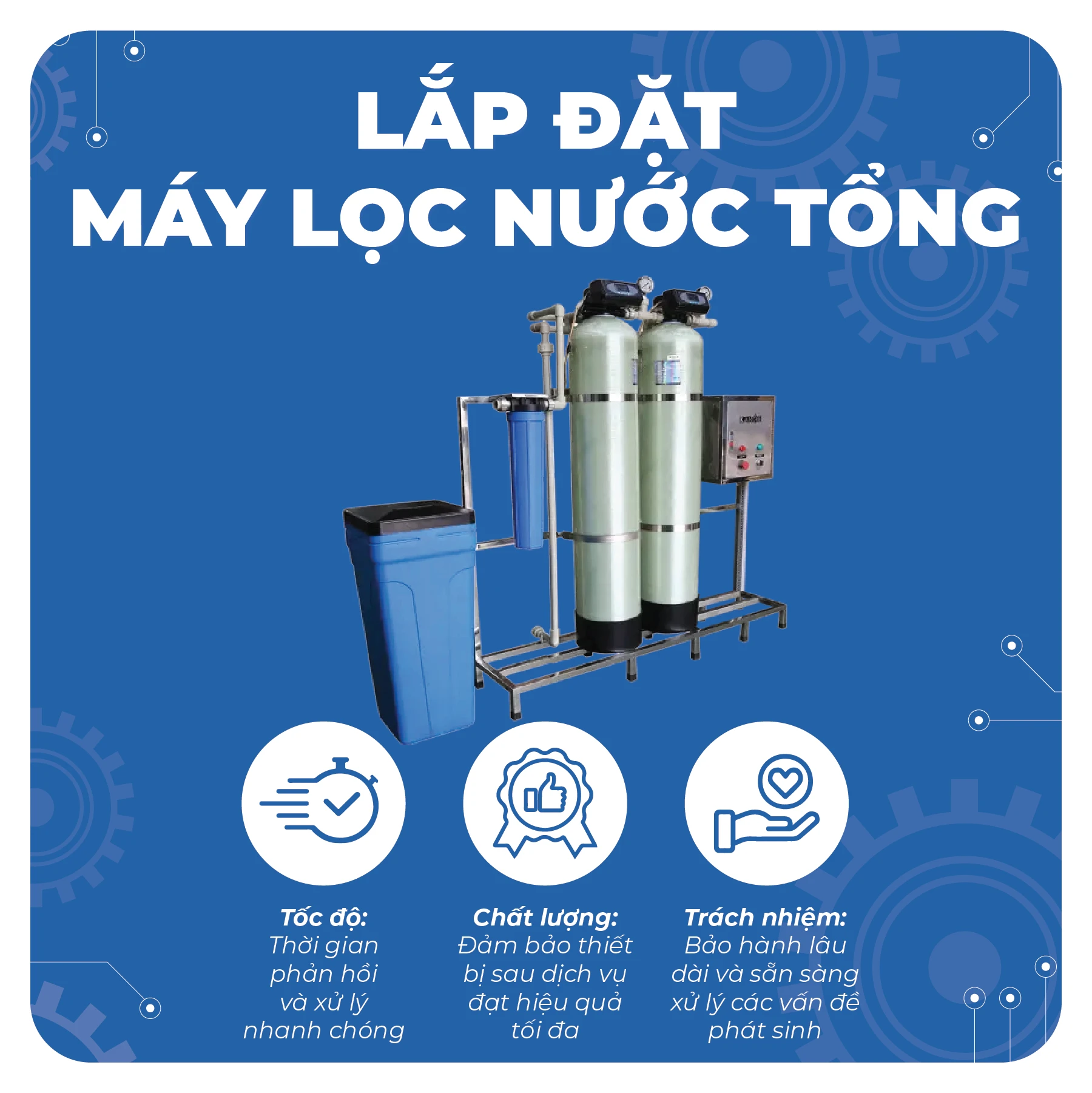 Lắp đặt máy lọc nước tổng
