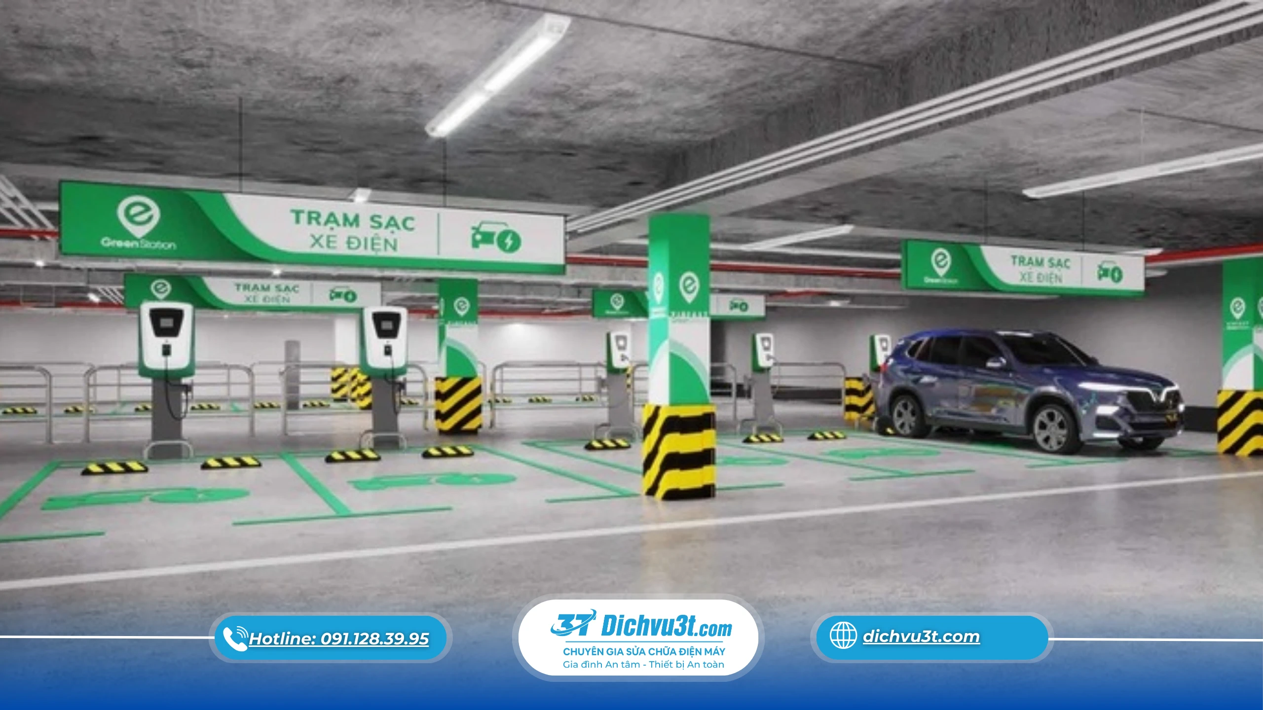 lắp đặt trạm sạc xe điện