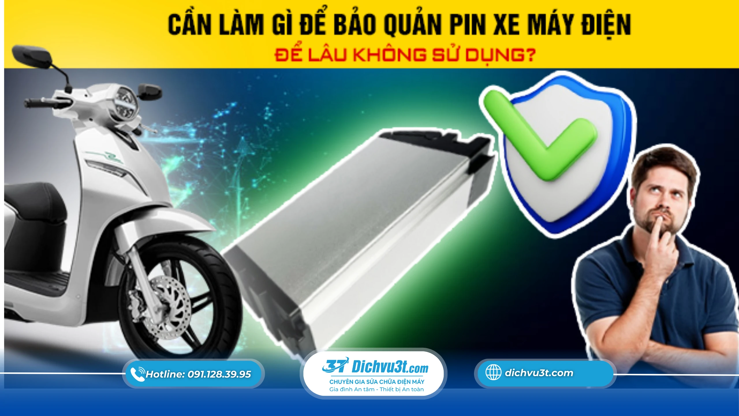 Cách bảo quản pin xe điện khi không sử dụng
