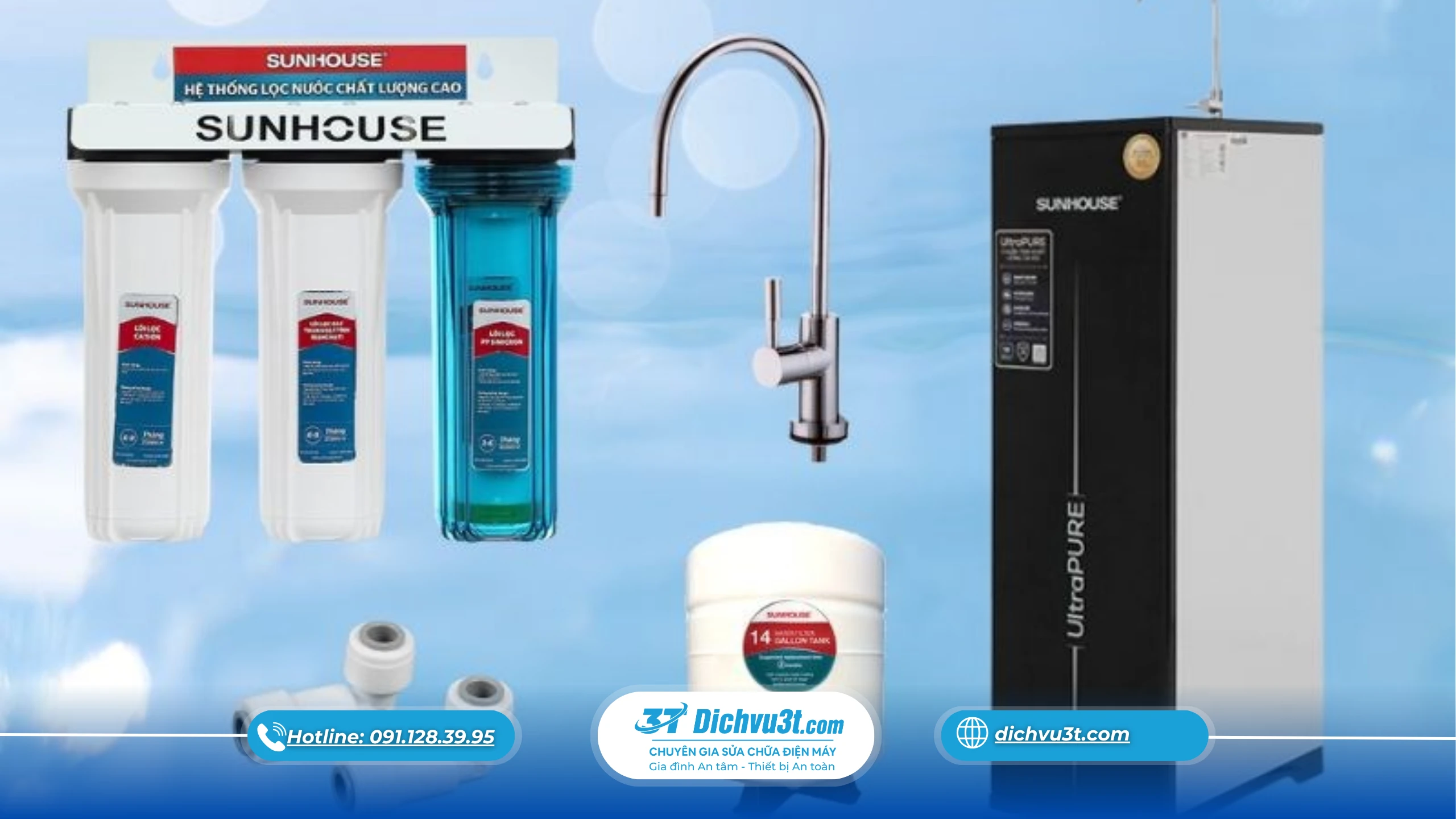 thay phụ kiện máy lọc nước, phụ kiện máy lọc nước, máy lọc nước, Dịch Vụ 3T
