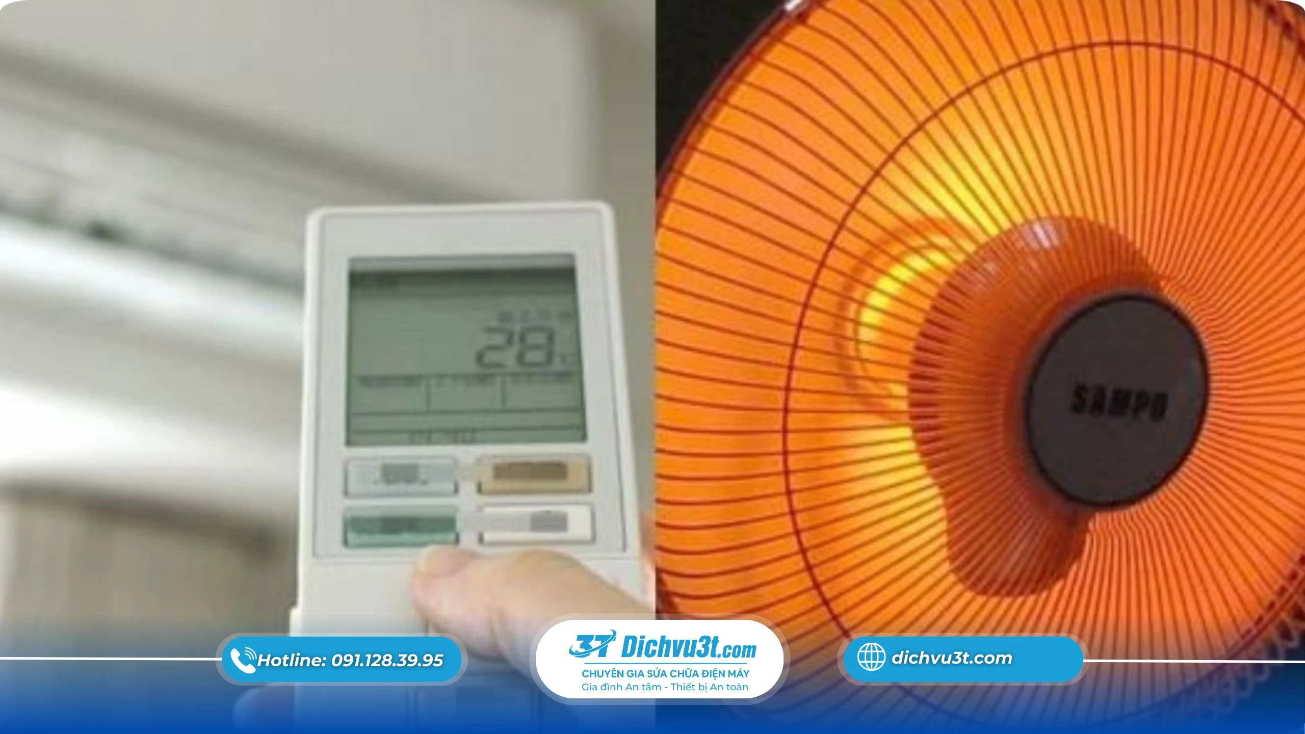 So sánh dùng điều hòa sưởi và máy sưởi điện chi tiết