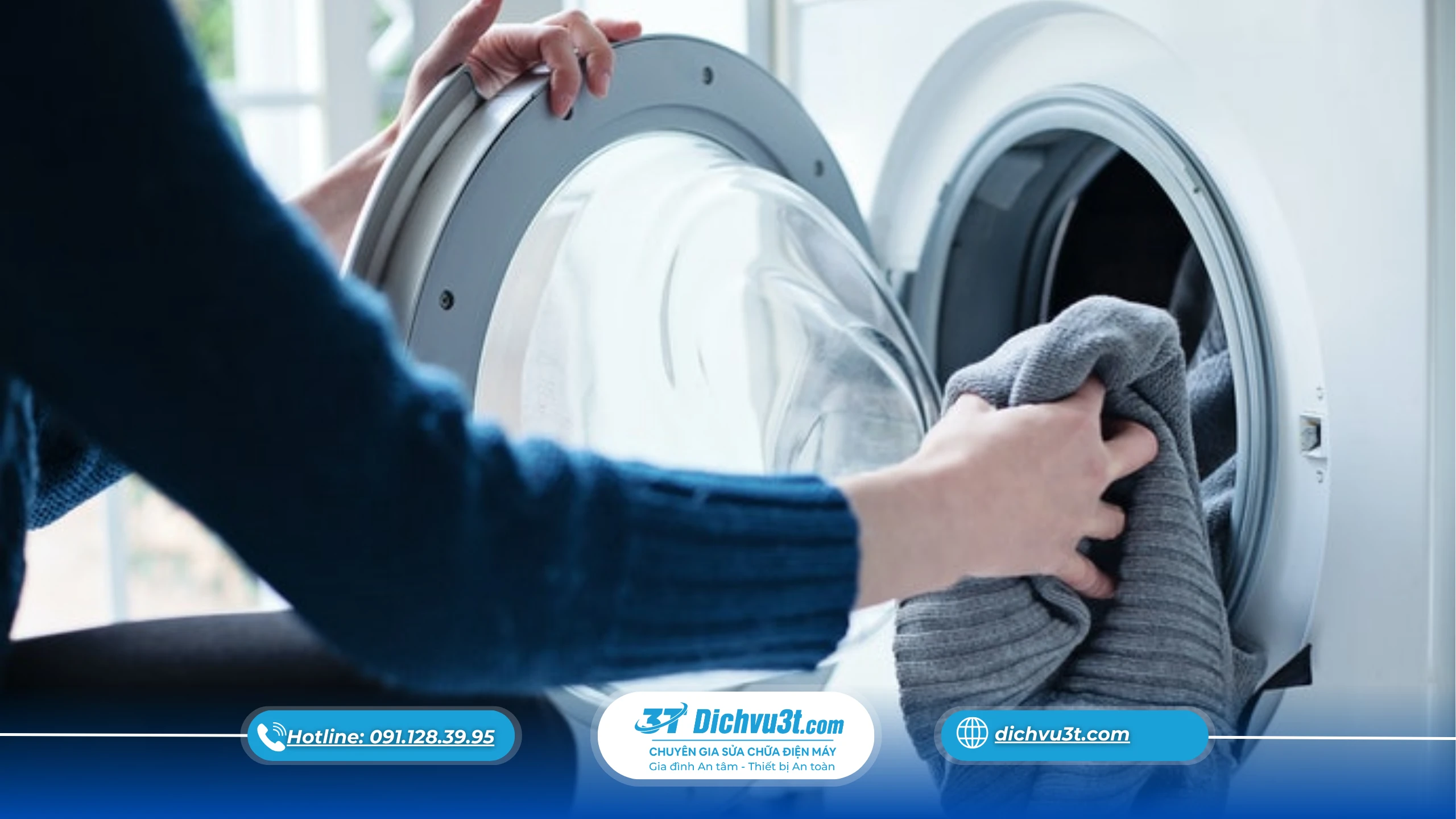máy giặt đang xả nước thì dừng, máy giặt dừng khi đang xả nước, cách xử lý máy giặt đang xả nước thì dừng, Dịch Vụ 3T 