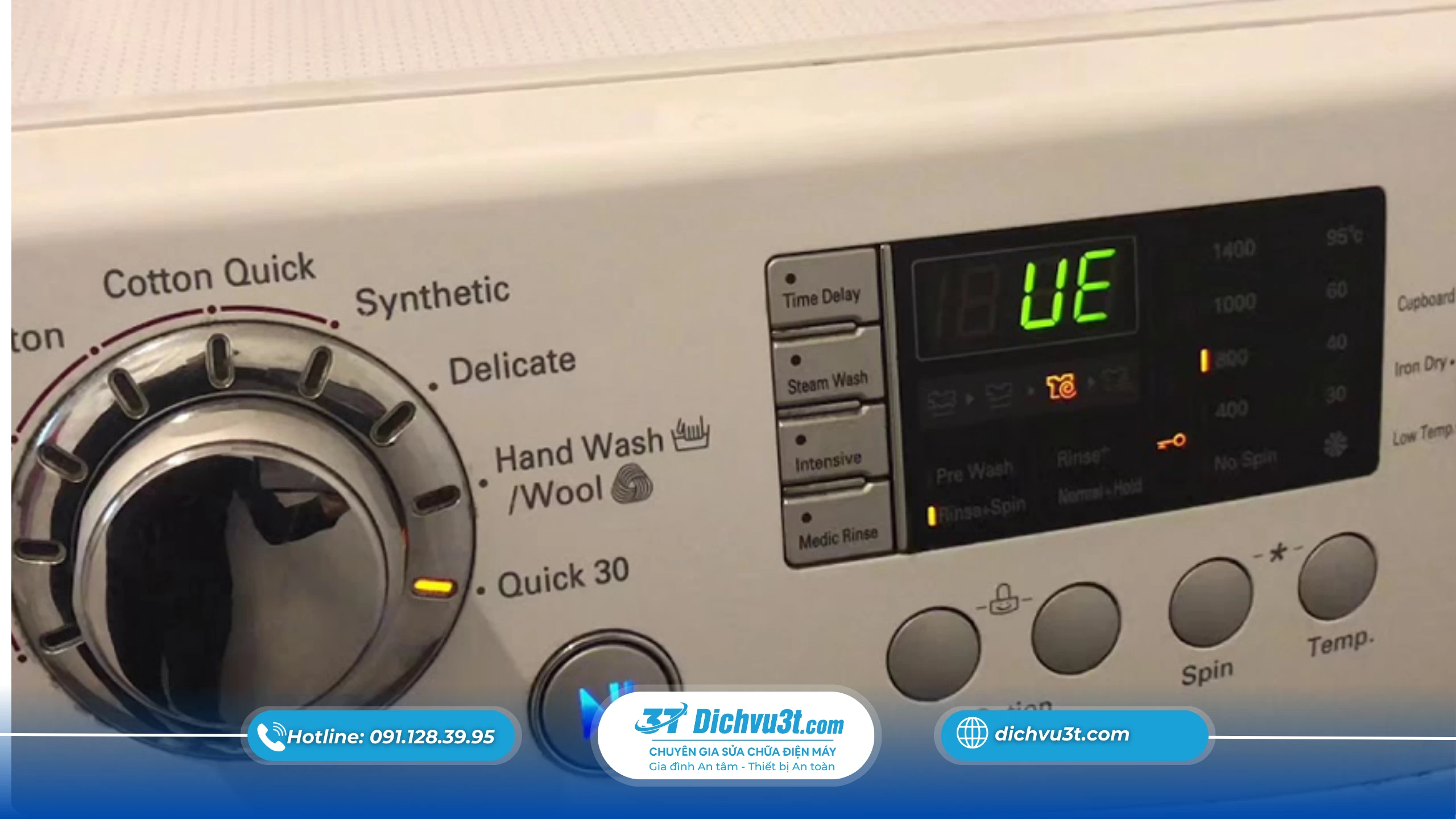 Lỗi máy giặt do báo lỗi liên tục