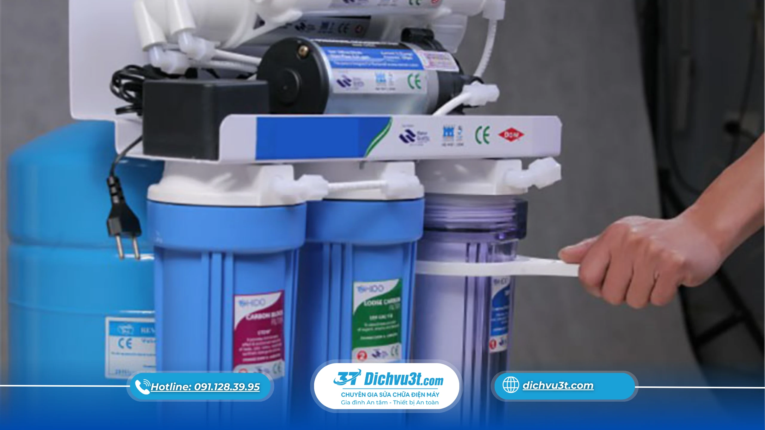 thay lõi lọc máy lọc nước, lưu ý thay lõi lọc nước, cách thay lõi lọc nước, Dịch Vụ 3T