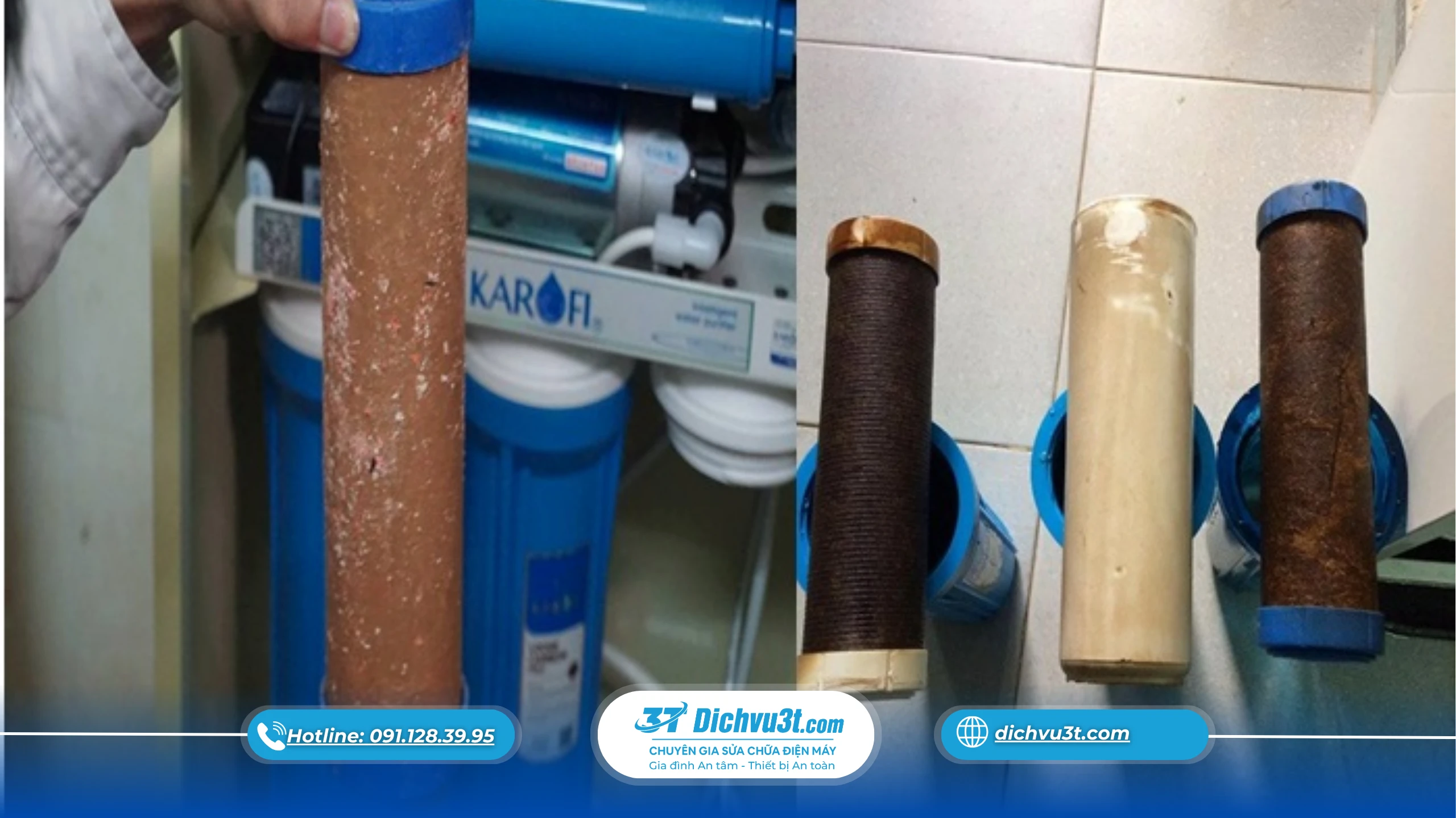 thay lõi lọc máy lọc nước, lưu ý thay lõi lọc nước, cách thay lõi lọc nước, Dịch Vụ 3T