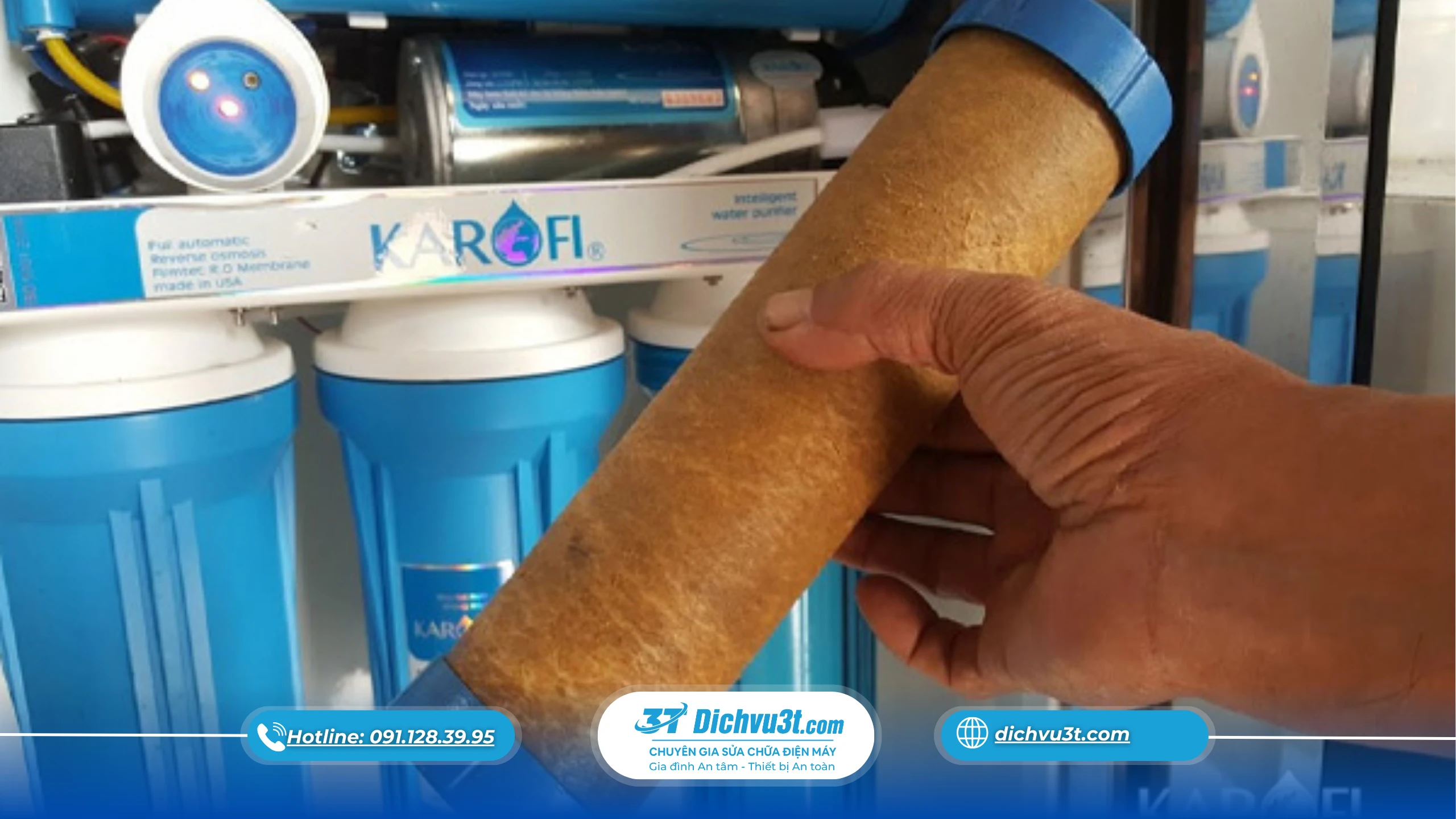 thay lõi lọc máy lọc nước, lưu ý thay lõi lọc nước, cách thay lõi lọc nước, Dịch Vụ 3T