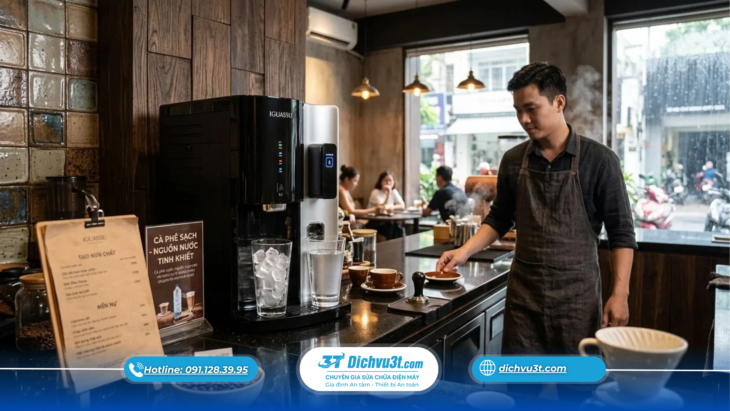 V\máy lọc không khí quán cà phê, máy lọc không khí công suất lớn, máy lọc không khí Phố Điện Máy, máy lọc không khí kinh doanh