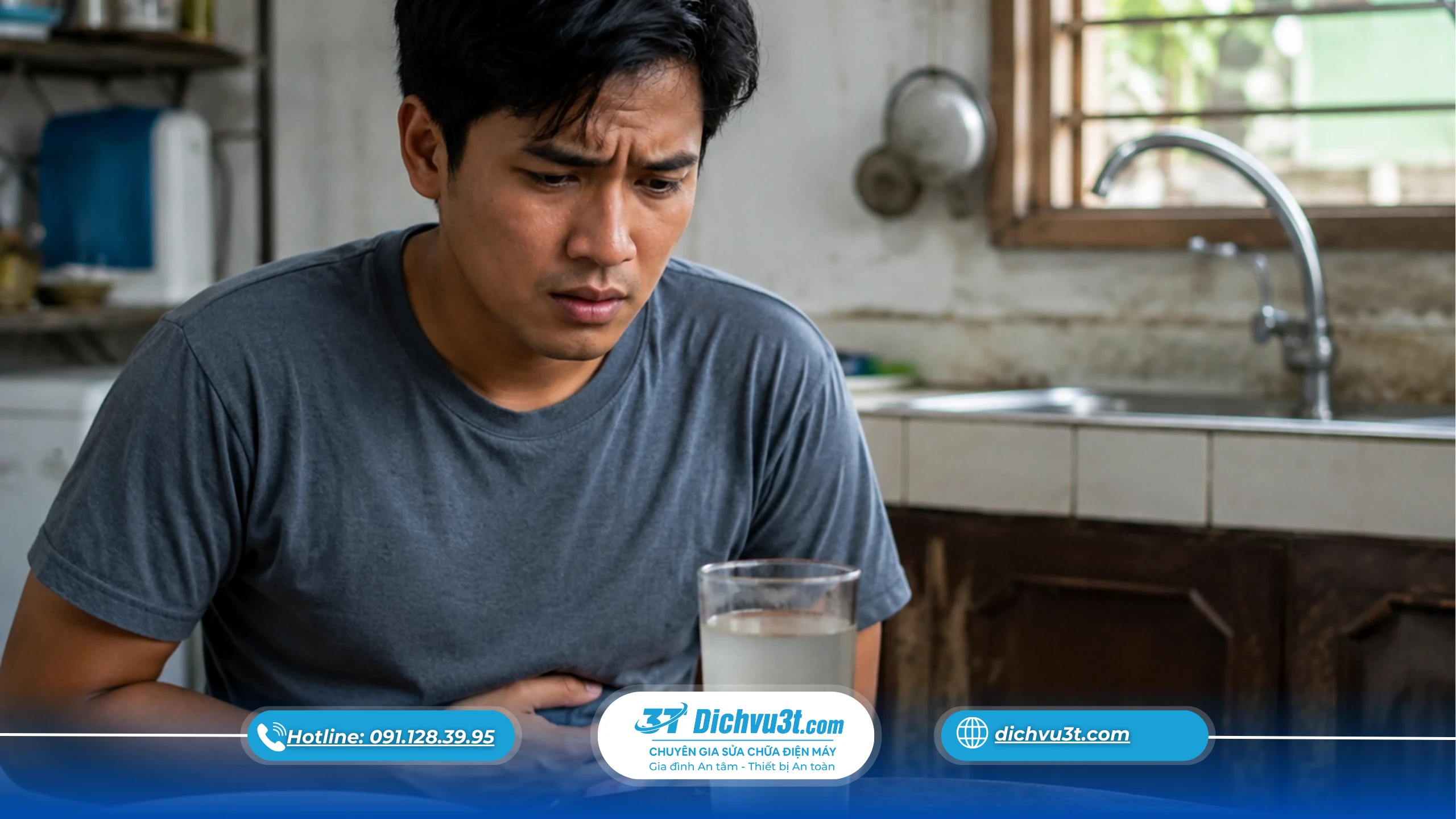 máy lọc nước an toàn, không dùng máy lọc nước, lắp đặt máy lọc nước tại nhà, Dịch Vụ 3T 