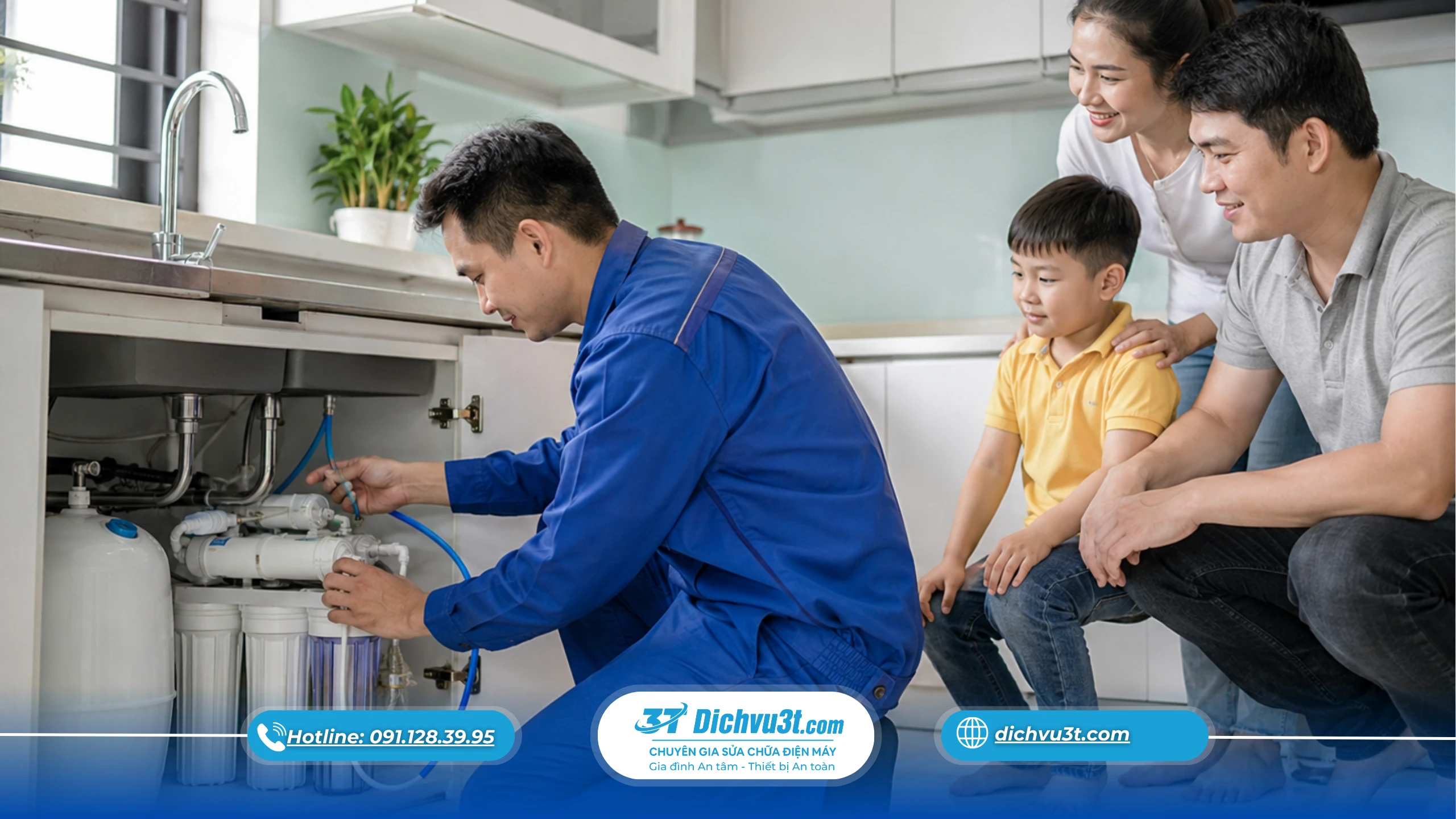 máy lọc nước an toàn, không dùng máy lọc nước, lắp đặt máy lọc nước tại nhà, Dịch Vụ 3T 