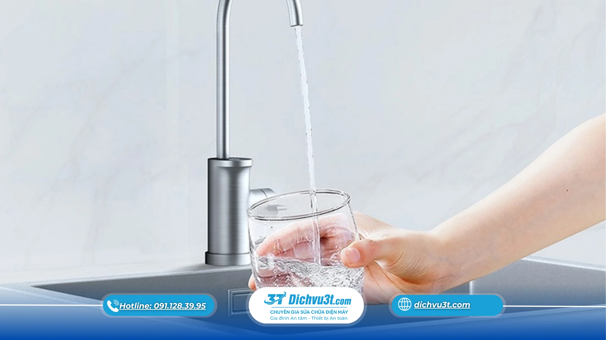 nước máy lọc nước, máy lọc nước sau khi qua xử lý, máy lọc nước sạch, Dịch Vụ 3T 