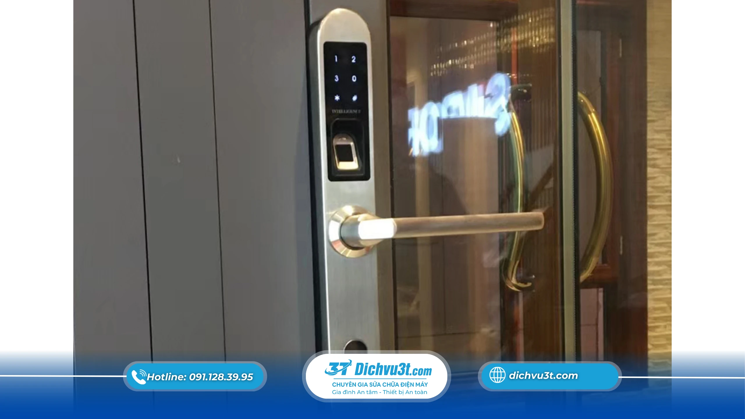 Khóa điện tử dùng cho cửa nhôm