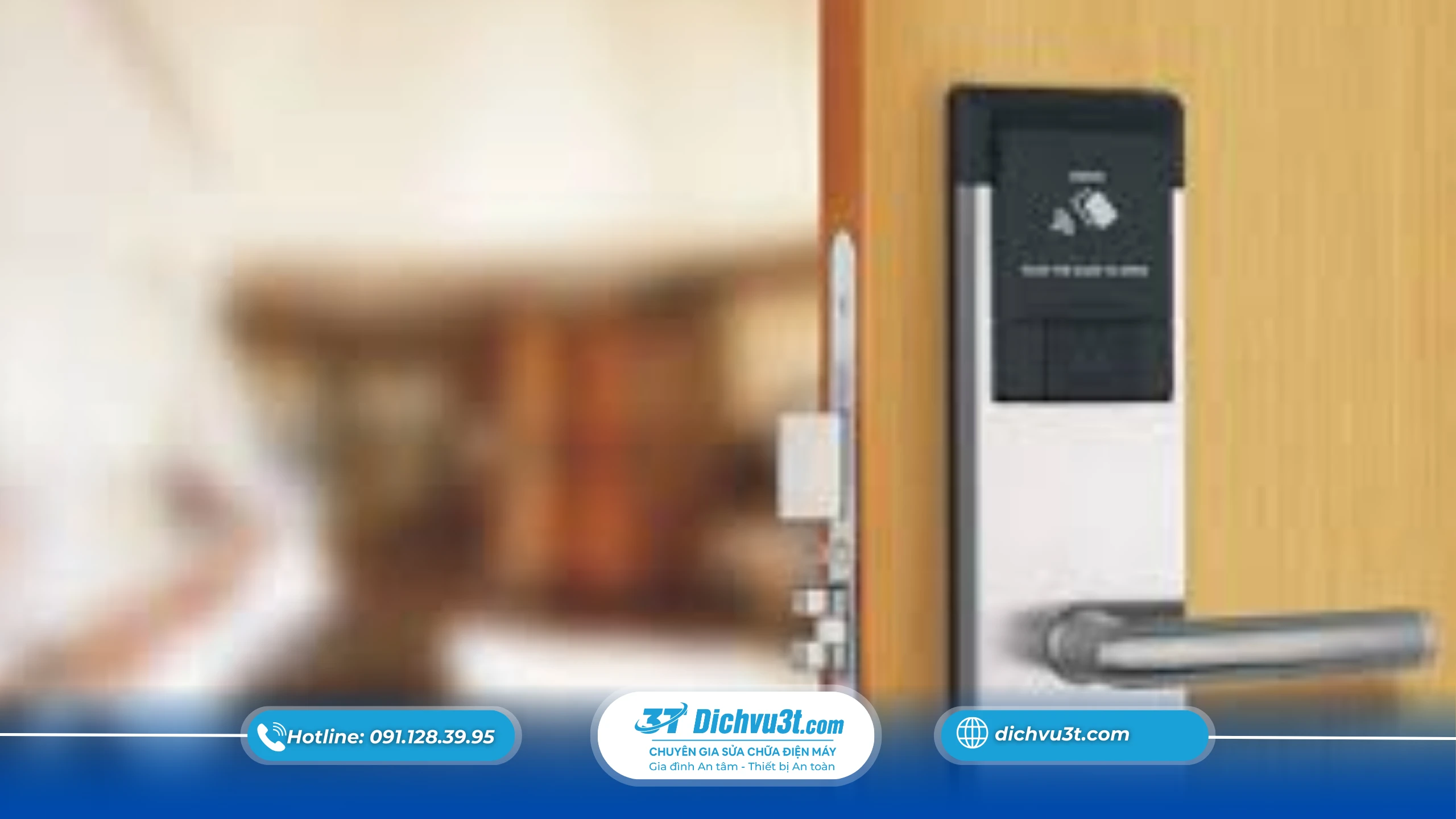 Khóa điện tử dùng cho cửa gỗ