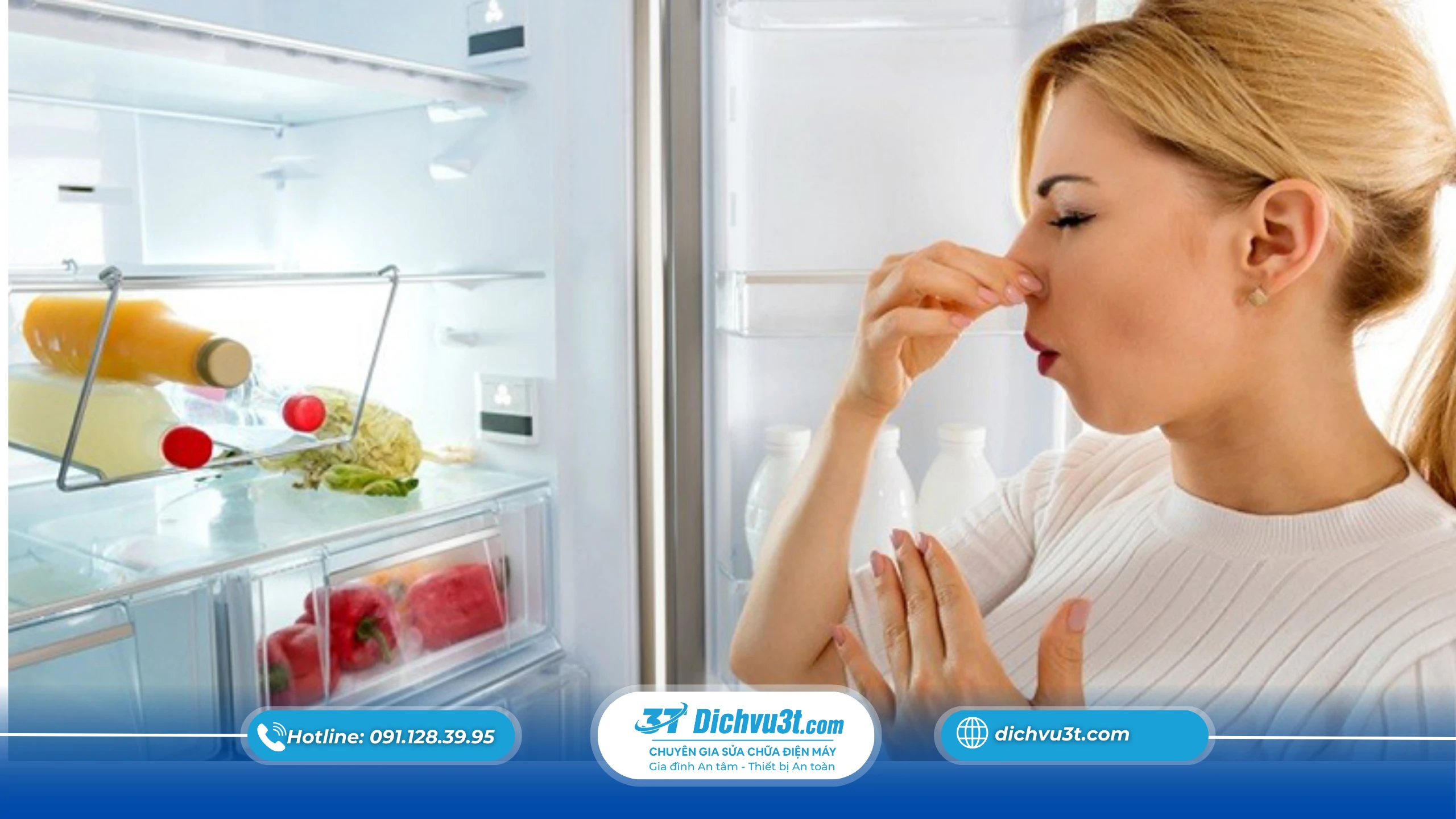 Cách hạn chế mùi hôi tủ lạnh khi trữ nhiều đồ ăn Tết