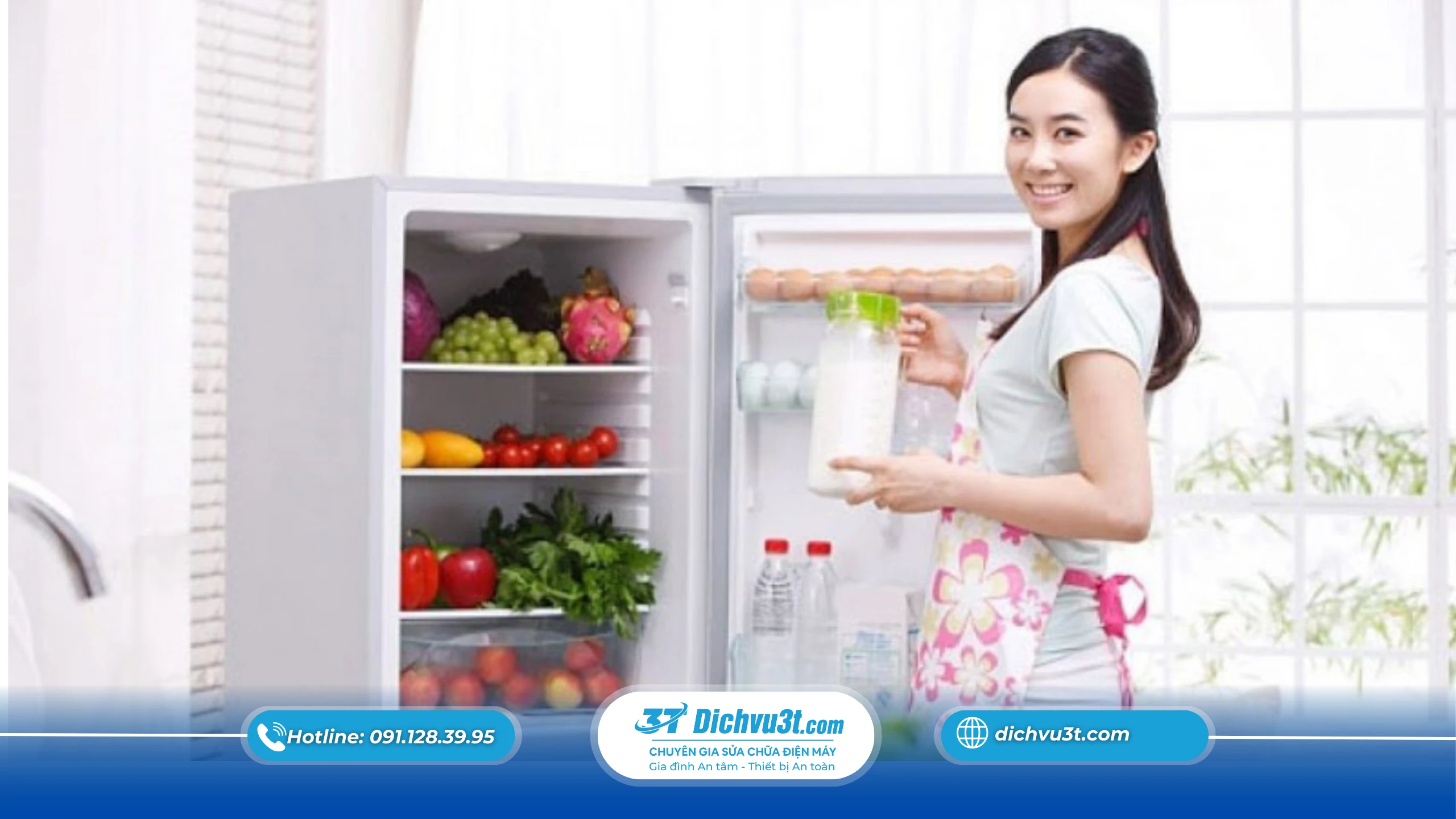 Không nhồi nhét quá nhiều đồ ăn vào tủ lạnh