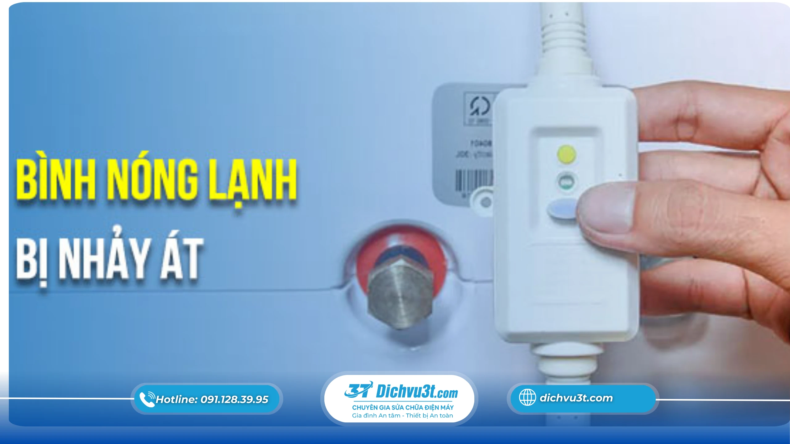 Aptomat nhảy khi bật bình nóng lạnh có nguy hiểm không?