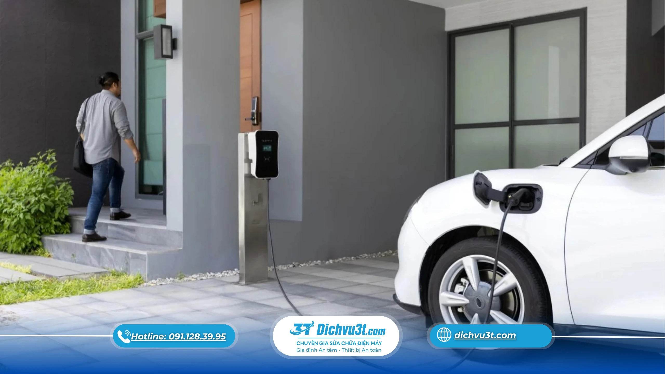 lắp đặt trạm sạc xe điện tại nhà, trạm sạc xe điện tại nhà, sạc xe điện tại nhà, giải pháp sạc xe điện an toàn