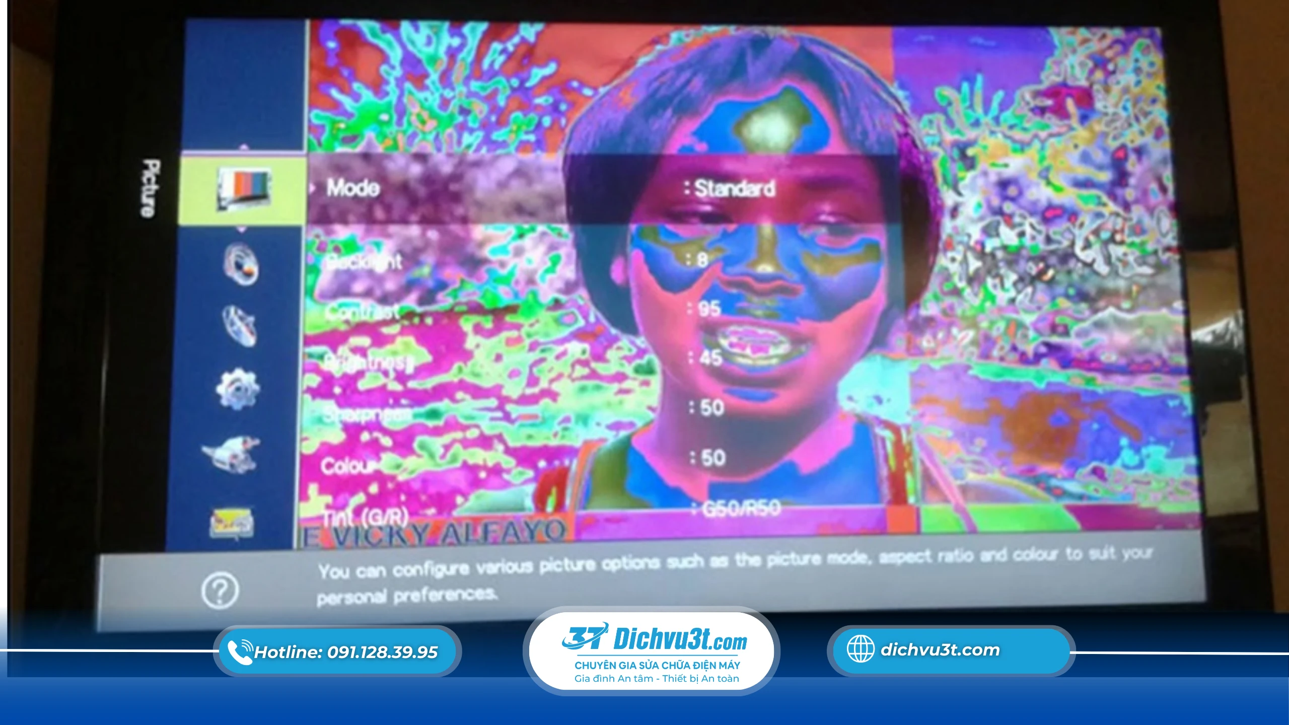 Dịch vụ sửa tivi bị nhòe màu tại nhà – Dichvu3t.com