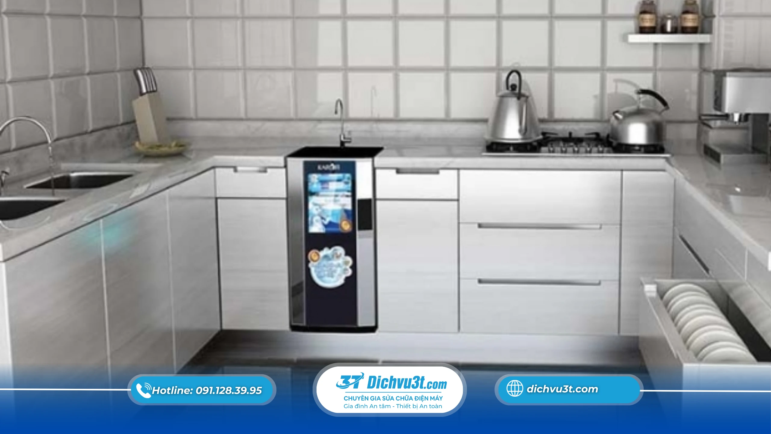 Đặt máy lọc nước ở vị trí phù hợp