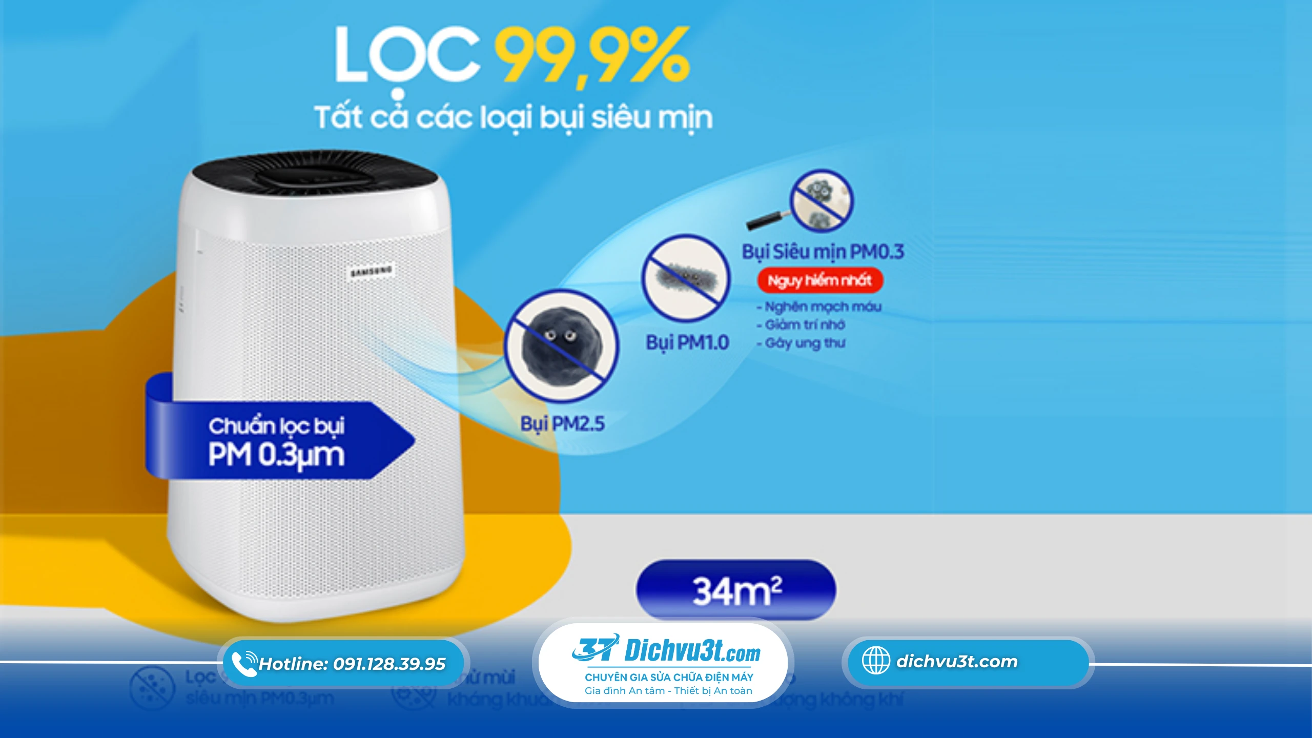 Máy lọc không khí giúp giảm bụi mịn như thế nào? Giải pháp bảo vệ sức khỏe cho gia đình