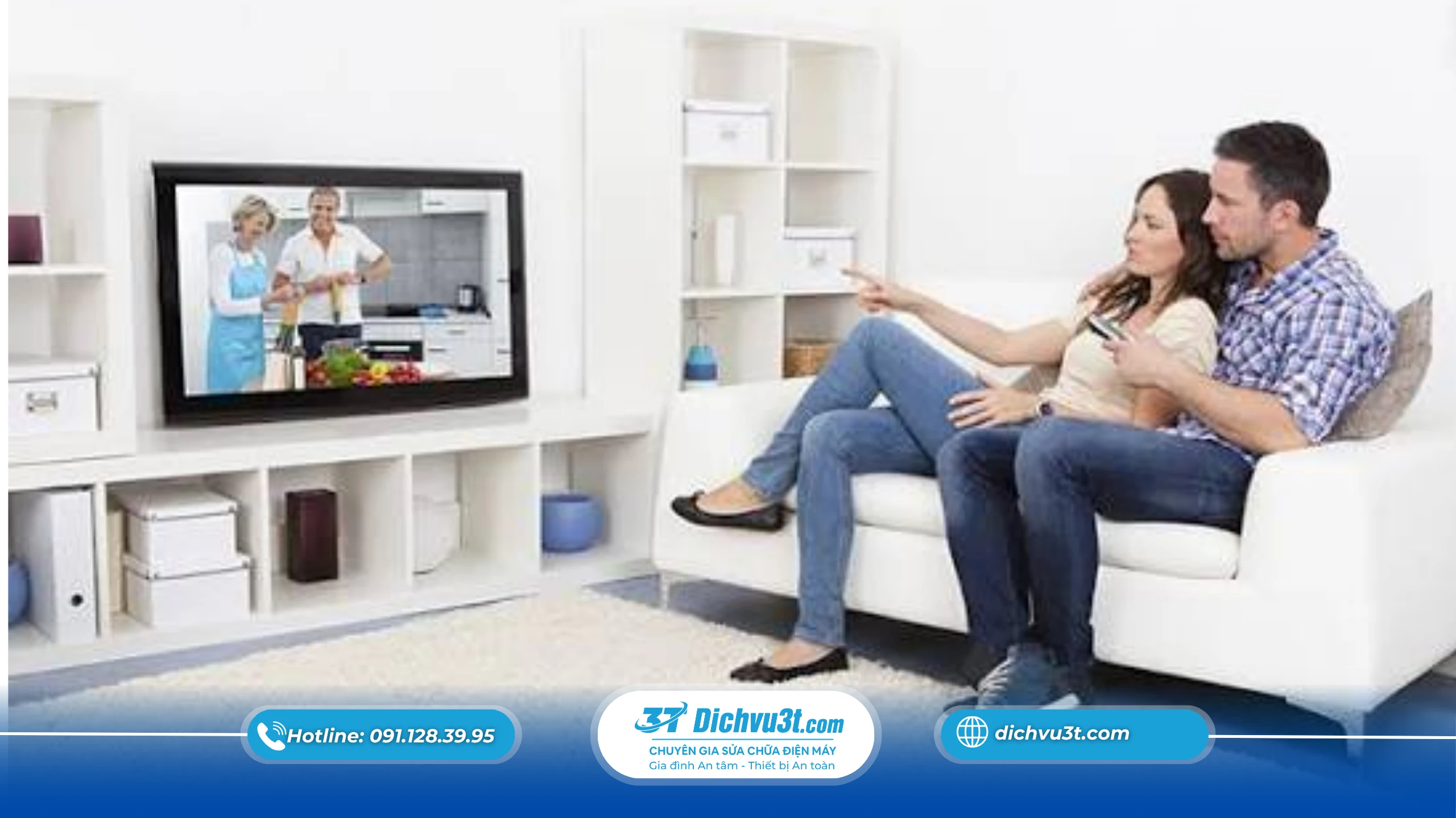 Đặt Smart TV Quá Sát Tường