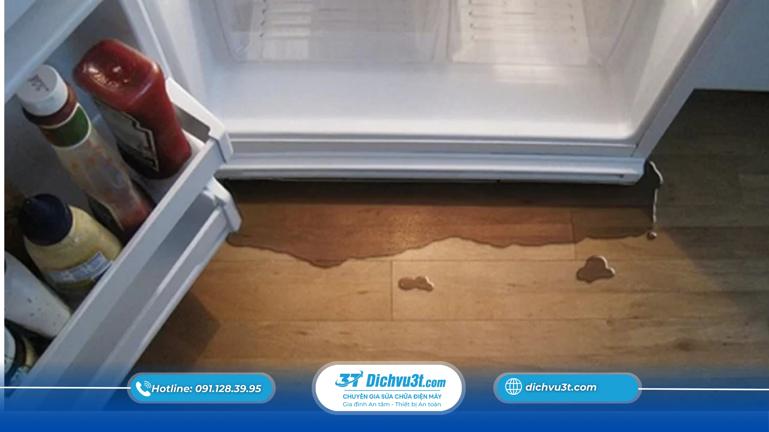 Cách khắc phục khi tủ lạnh bị chảy nước