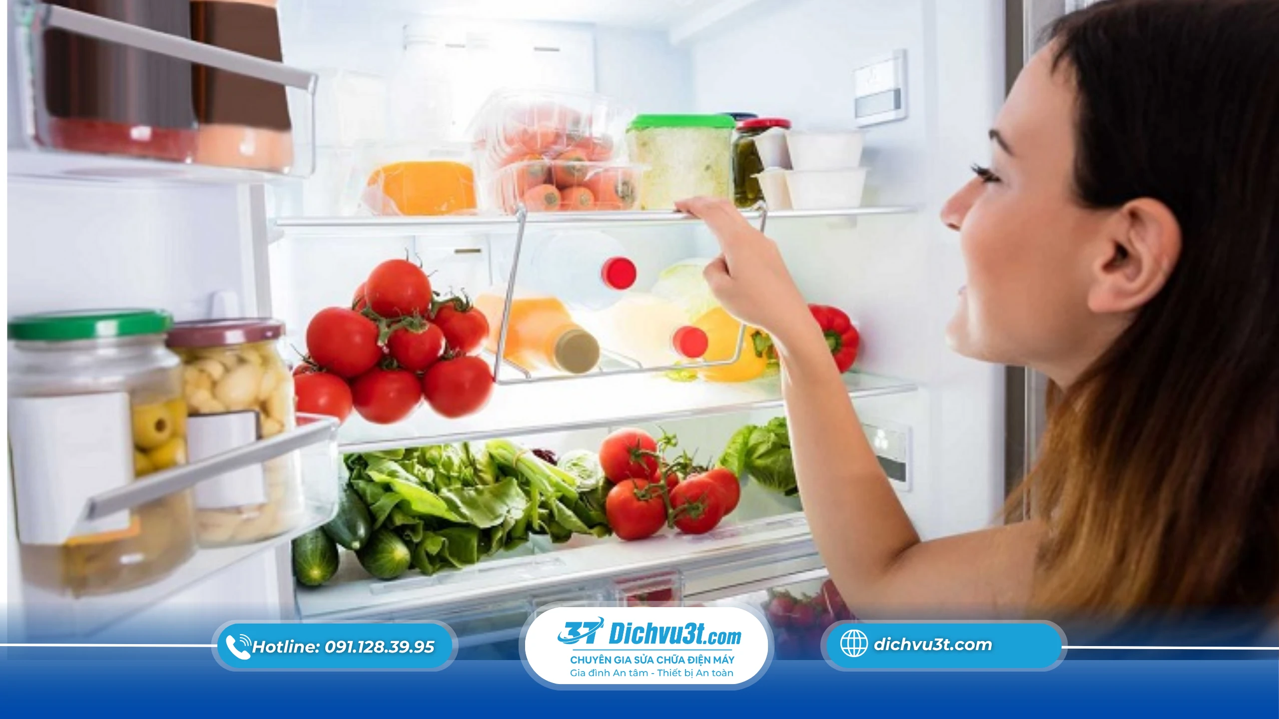 Nhét quá nhiều thực phẩm khiến hơi lạnh khó lưu thông