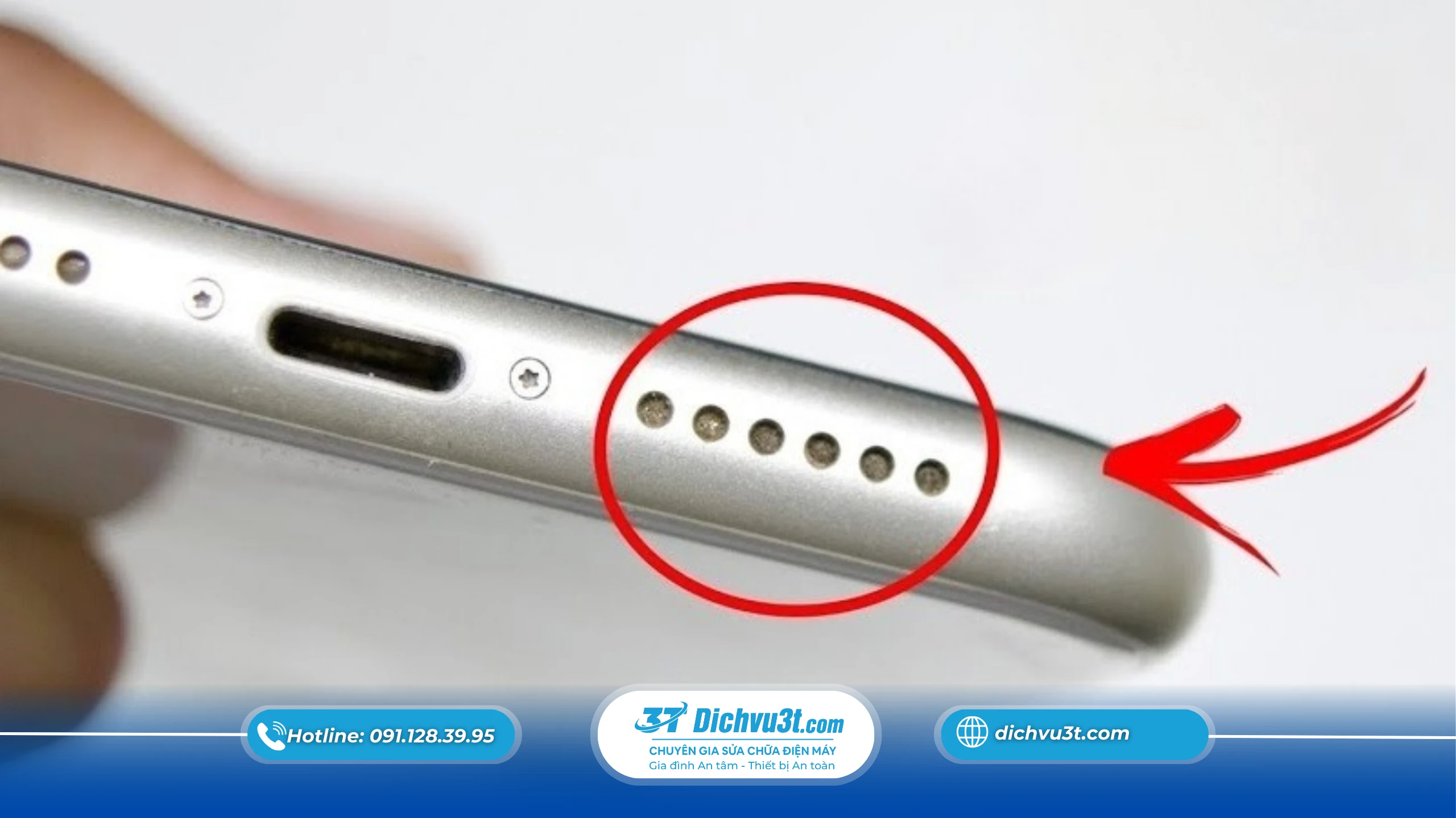 Loa điện thoại bị rè – do bụi hay do hỏng loa?