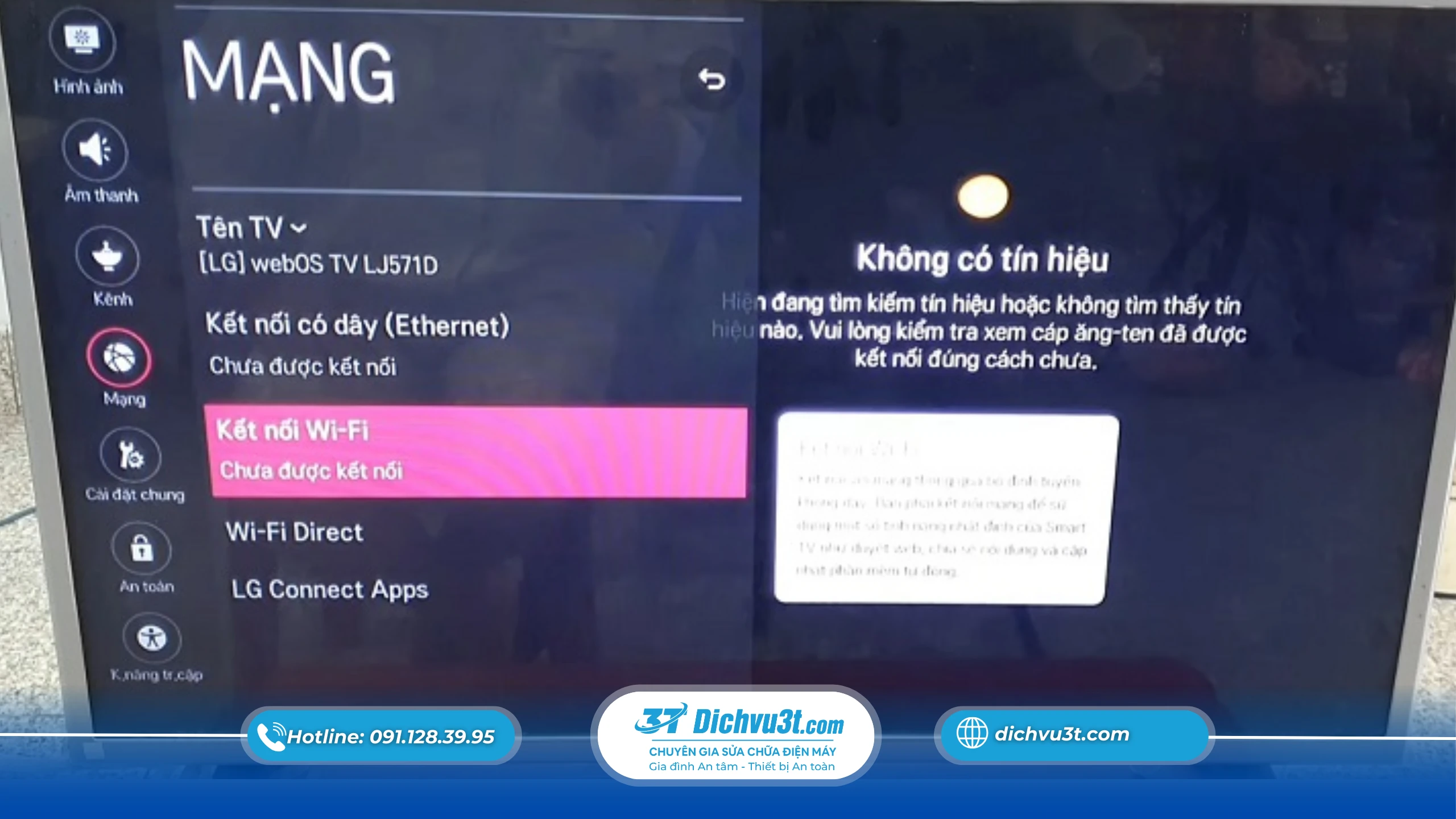 Nguyên nhân khiến Tivi Smart không kết nối được WiFi