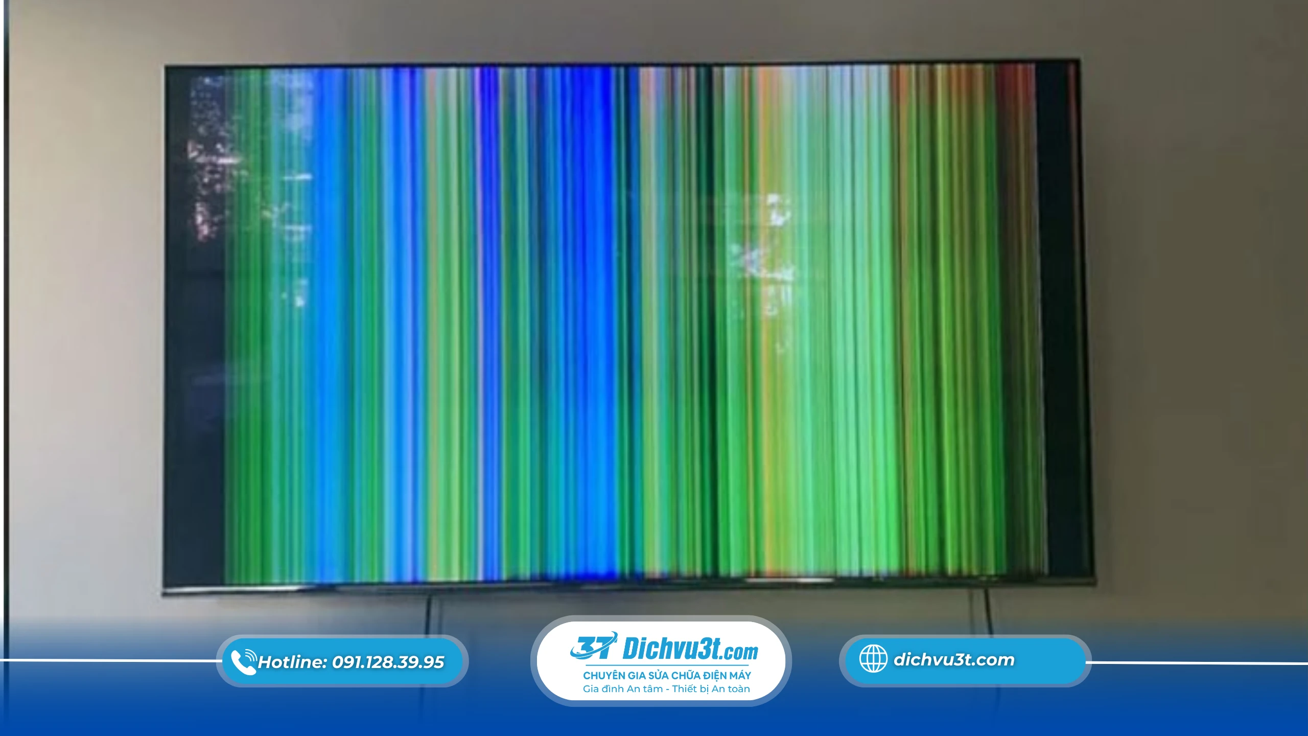 Tivi bị sọc màn hình có sửa được không? Nguyên nhân và cách xử lý