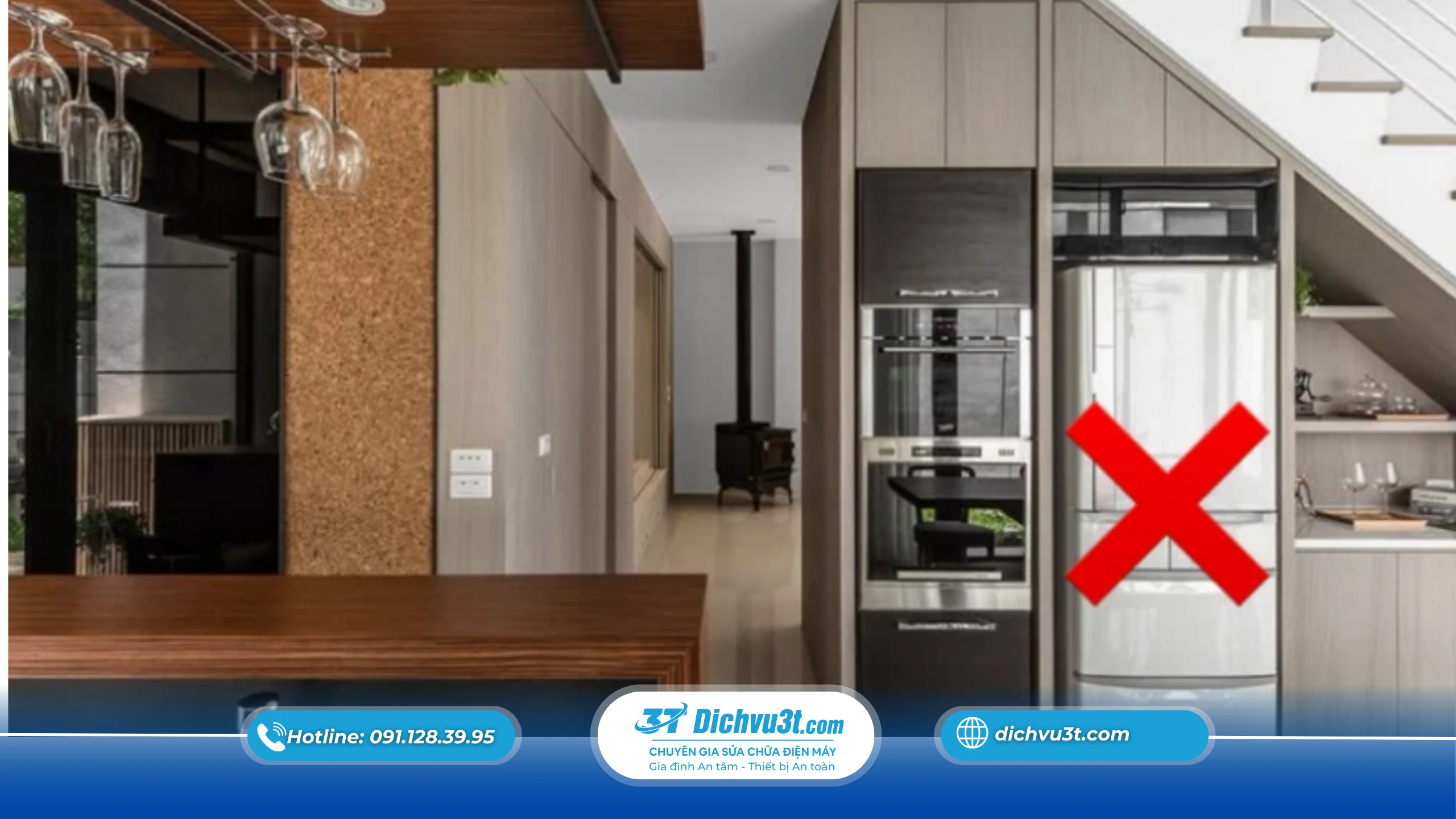 Tủ lạnh đặt gần bếp có ảnh hưởng gì không