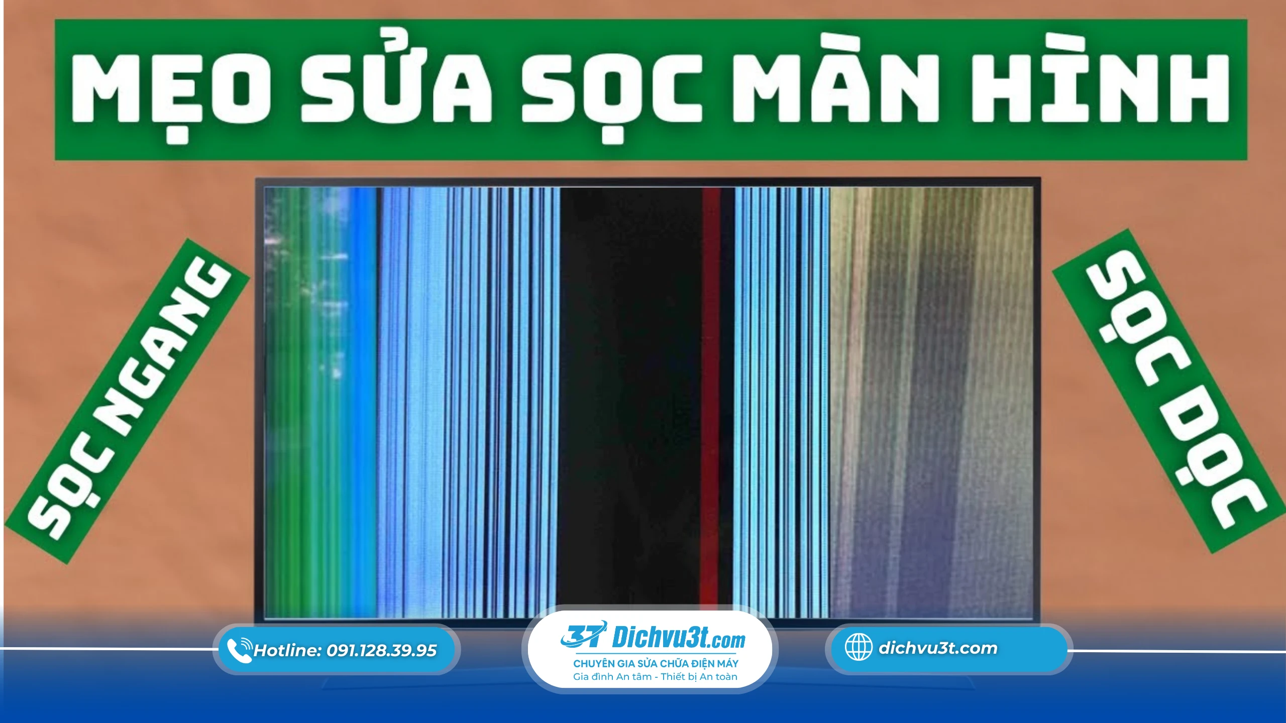 Cách xử lý khi phát hiện tivi bị sọc màn hình