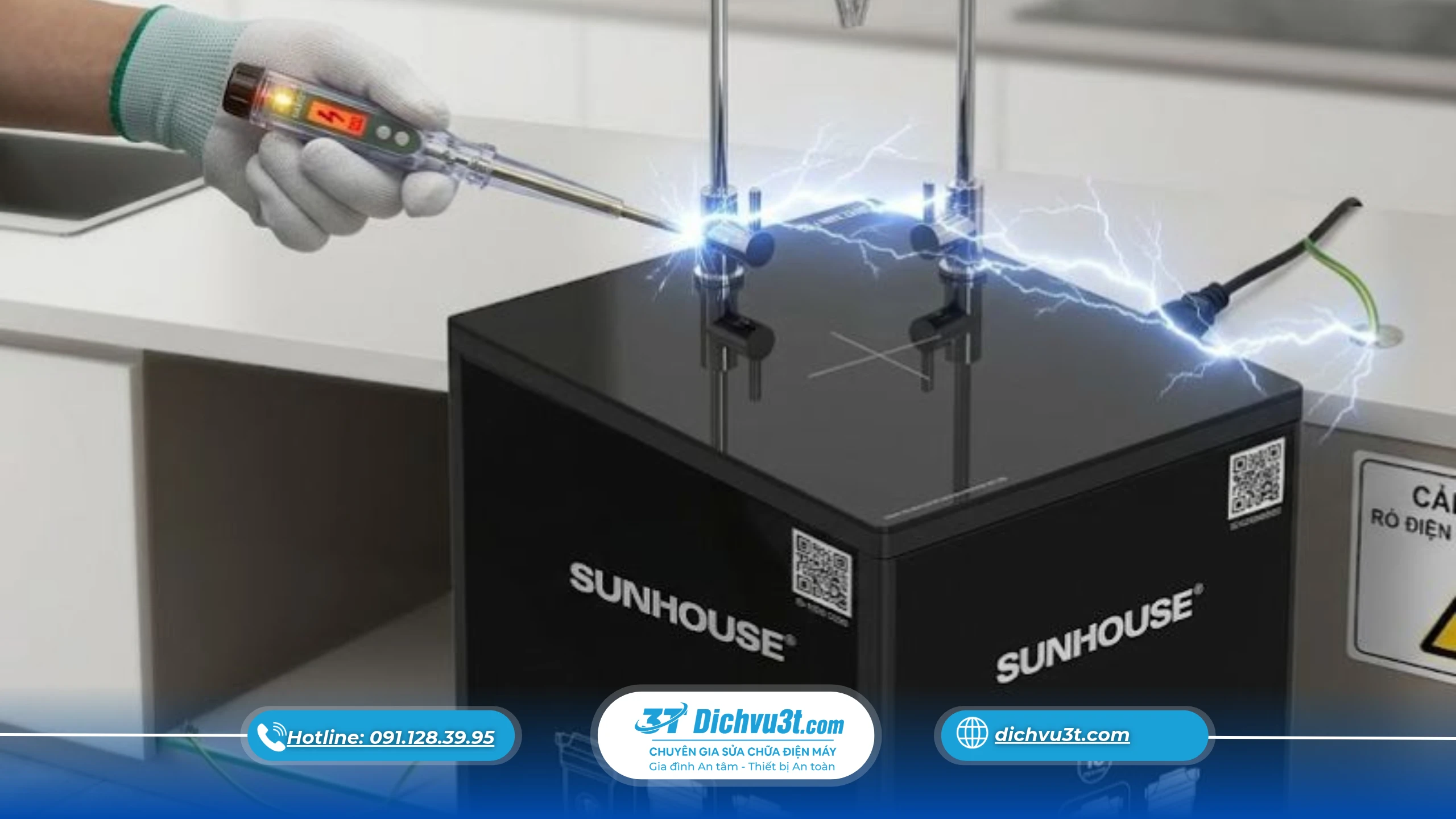máy lọc nước bị rò điện