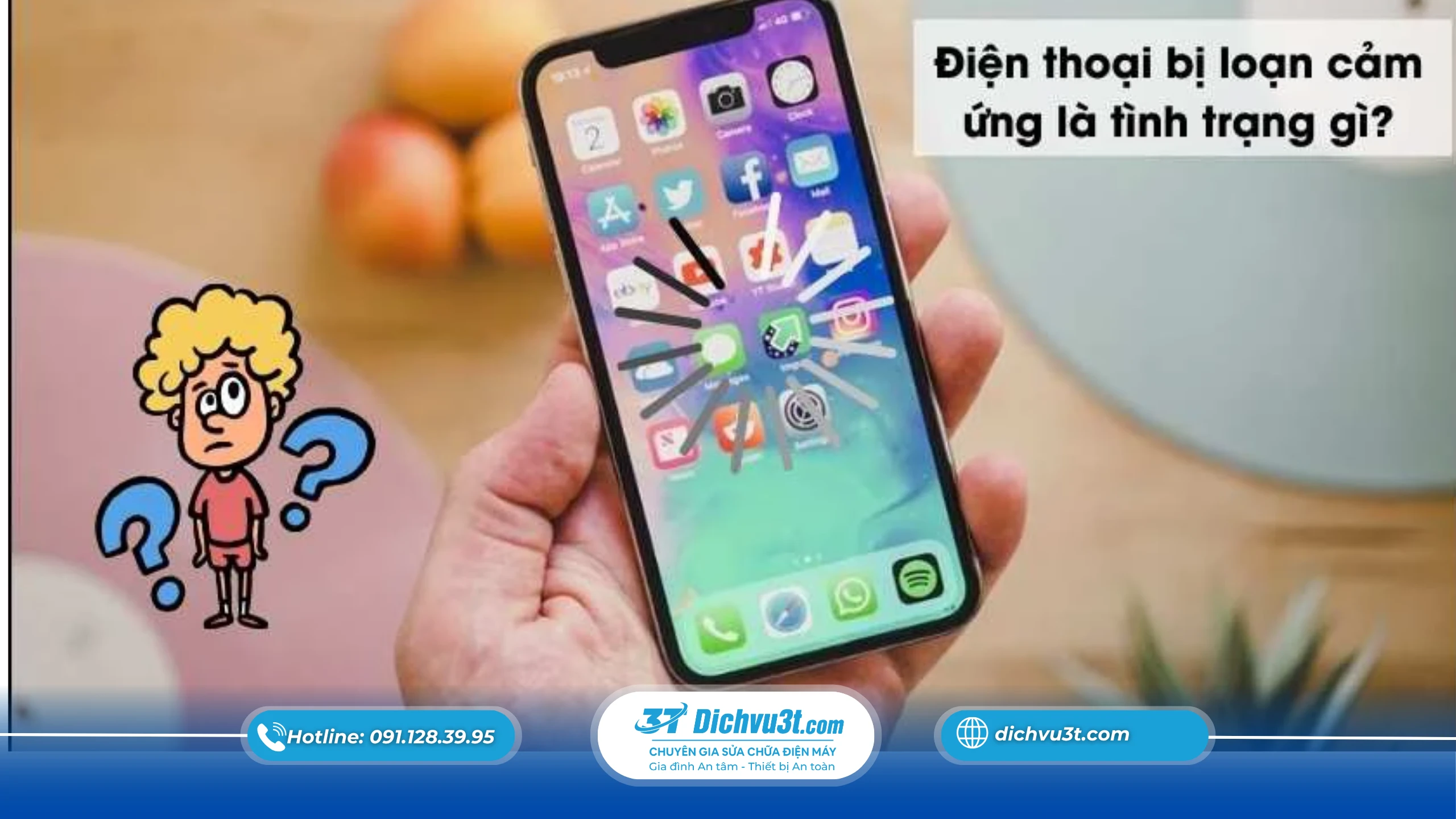 Màn hình điện thoại bị loạn cảm ứng – nguyên nhân và cách khắc phục