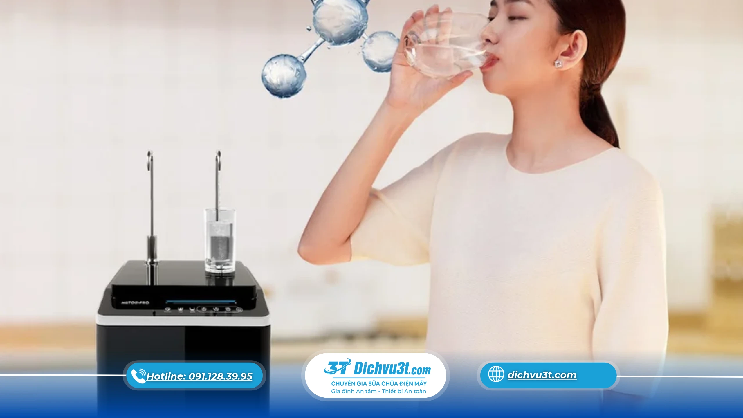 máy lọc nước phát ra tiếng động