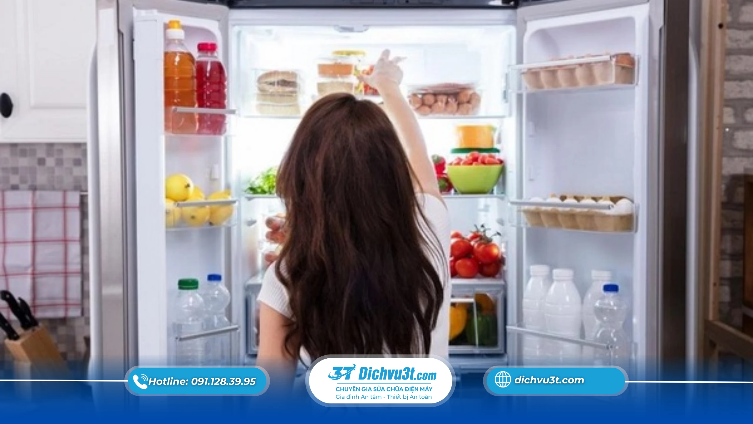 Gioăng cửa tủ bị hở hoặc xuống cấp