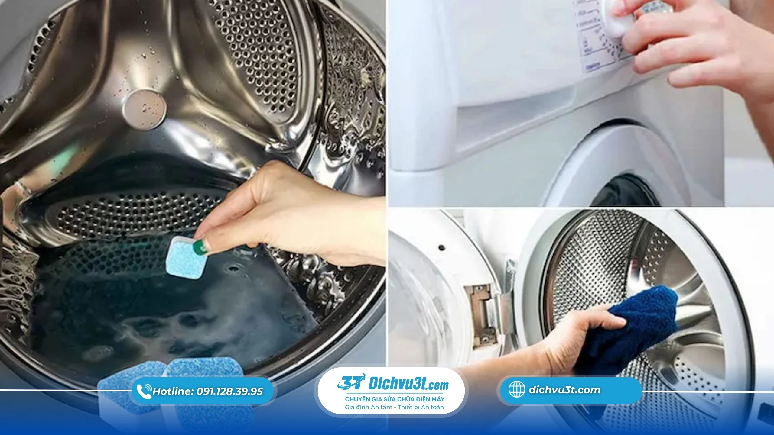 5 mẹo vệ sinh lồng giặt