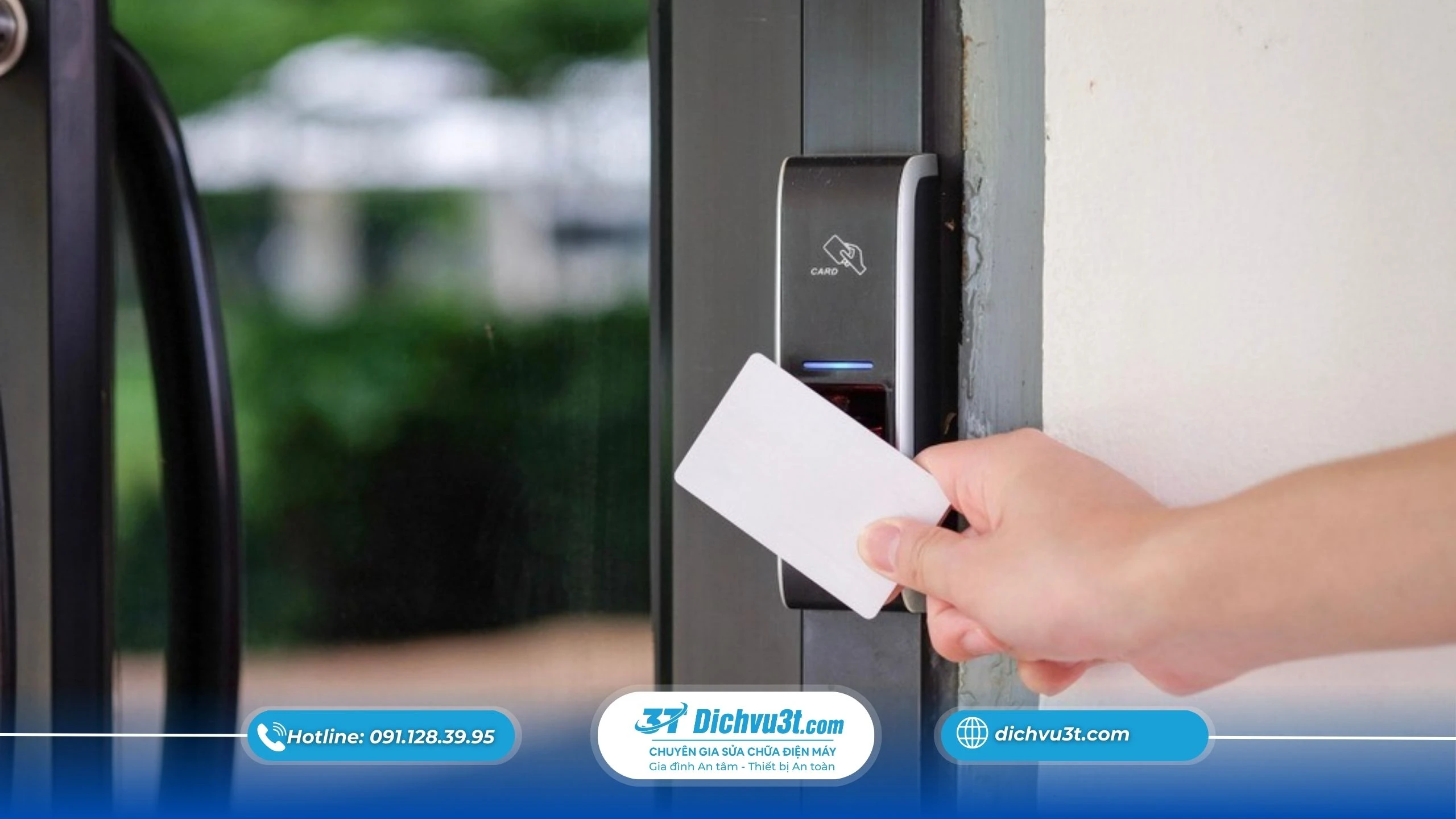 lắp đặt khoá cửa thẻ từ