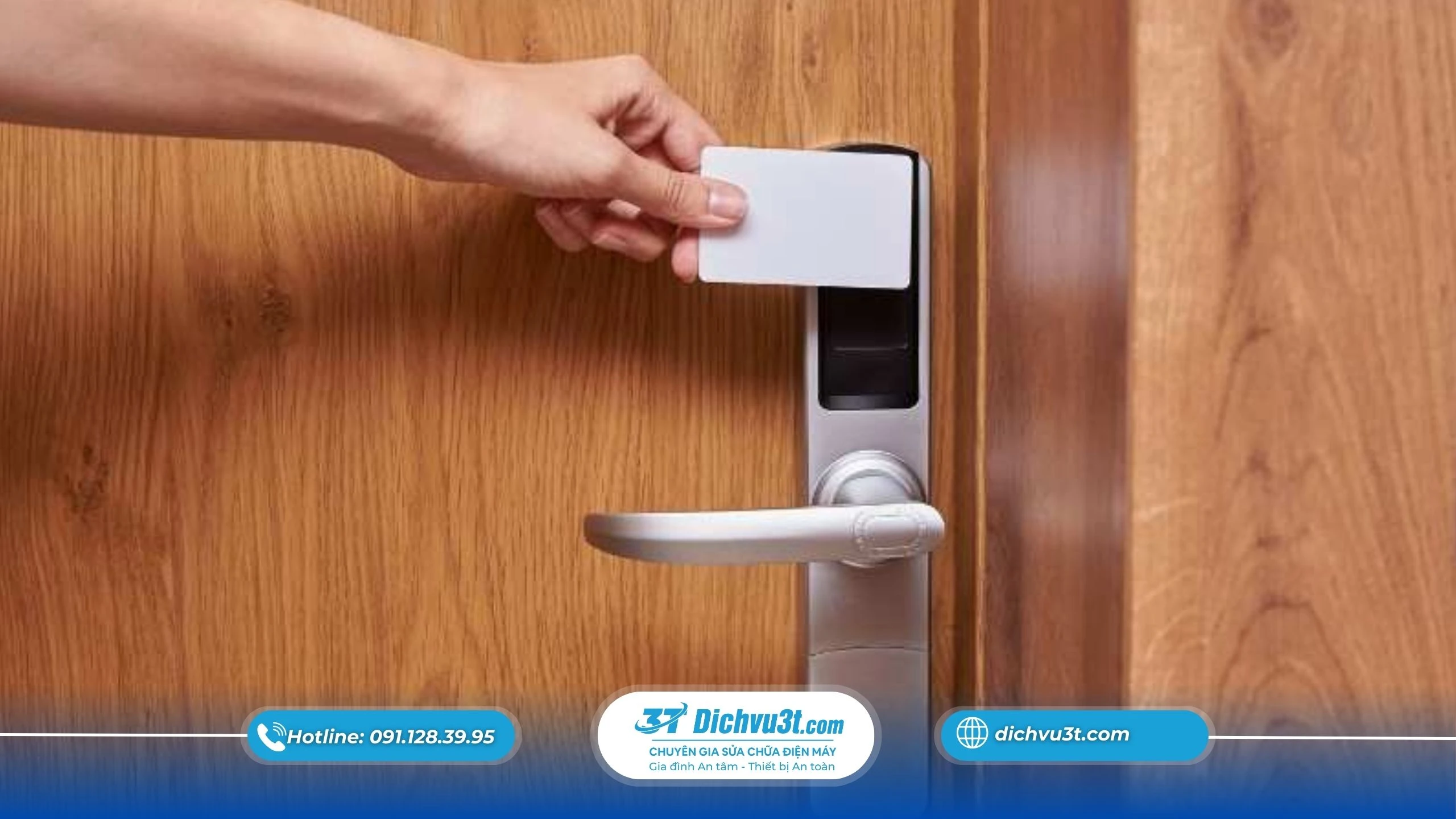 lắp đặt khoá cửa thẻ từ 