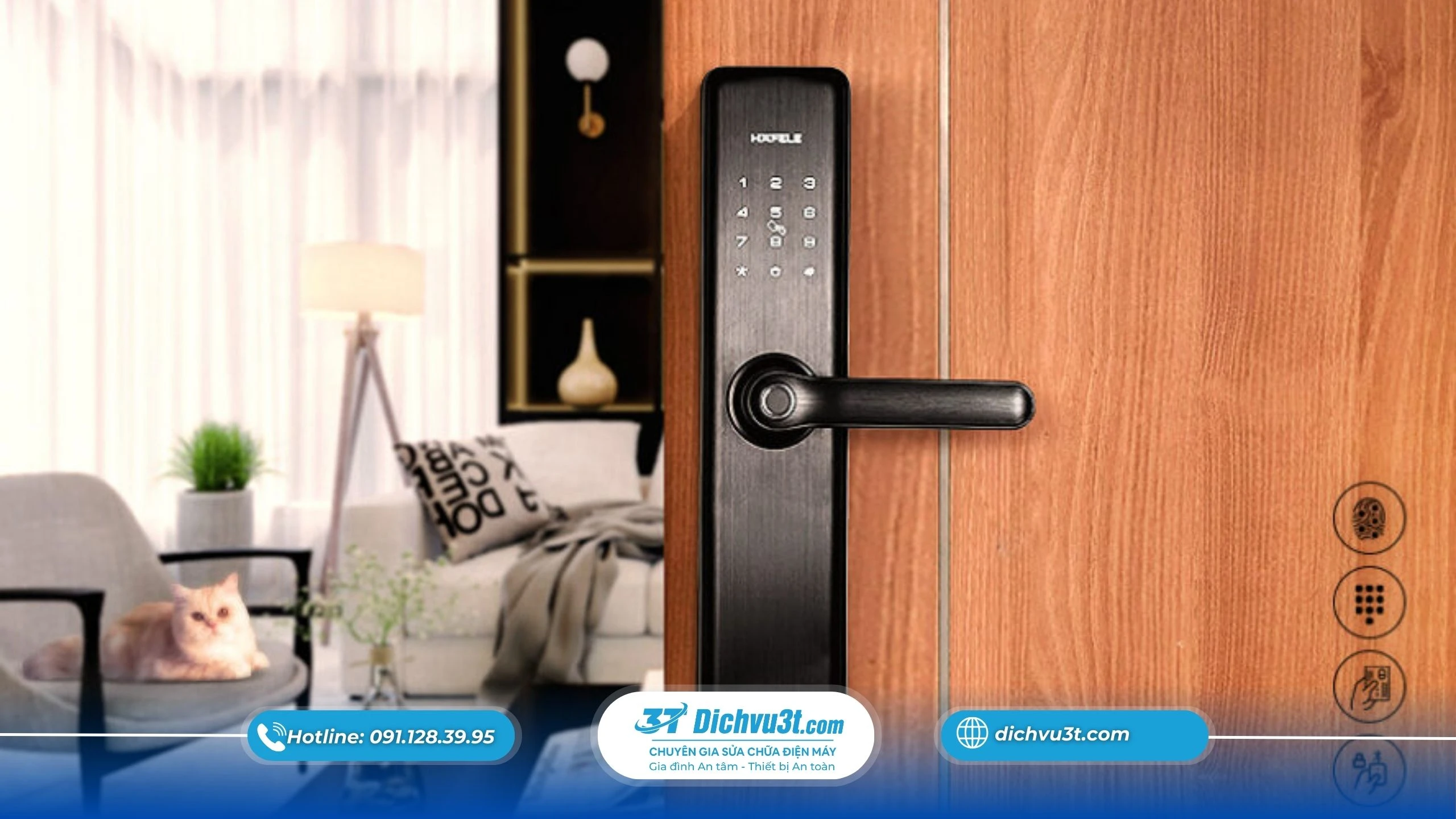 khoá cửa vân tay