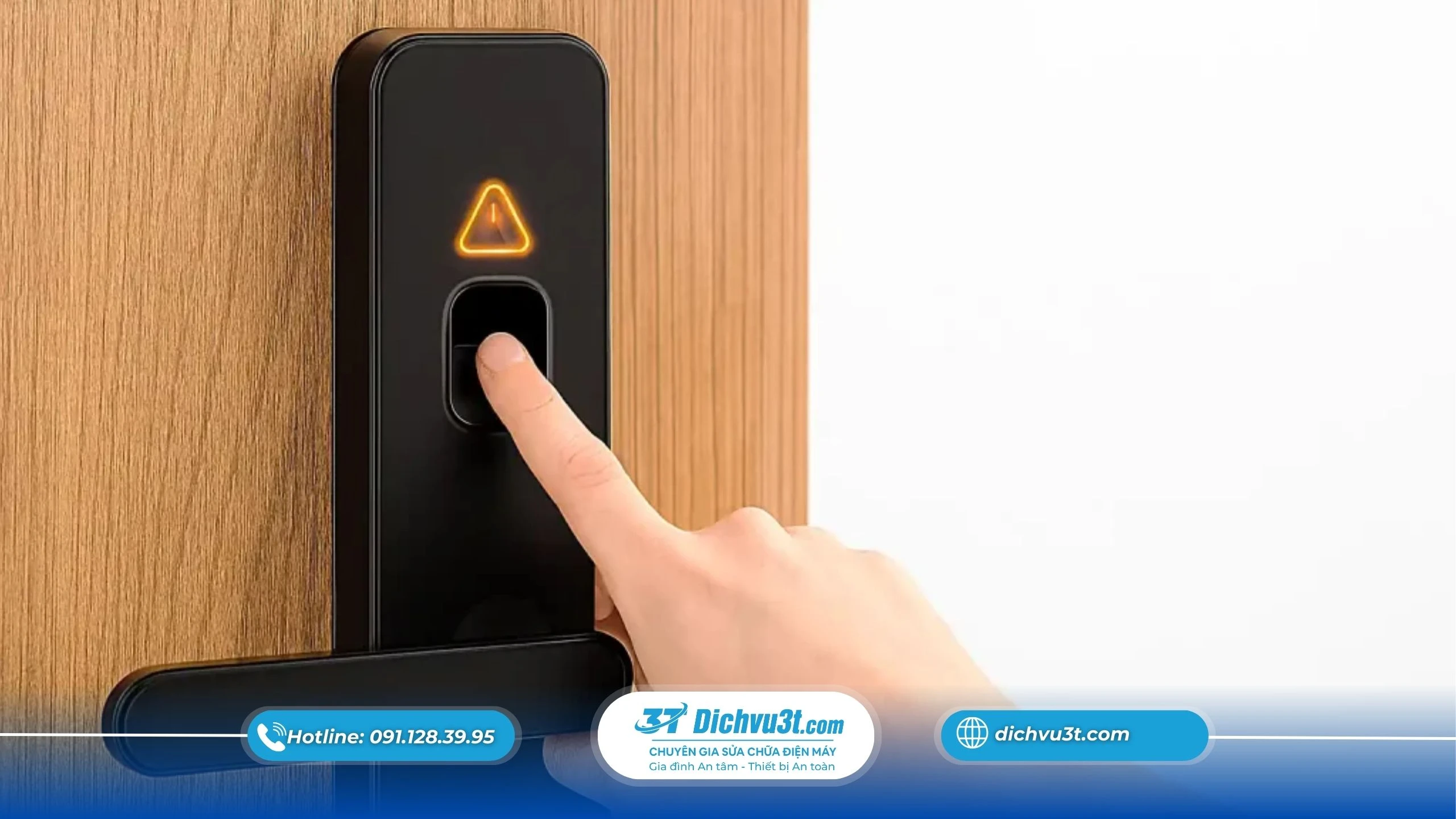 vệ sinh khoá vân tay