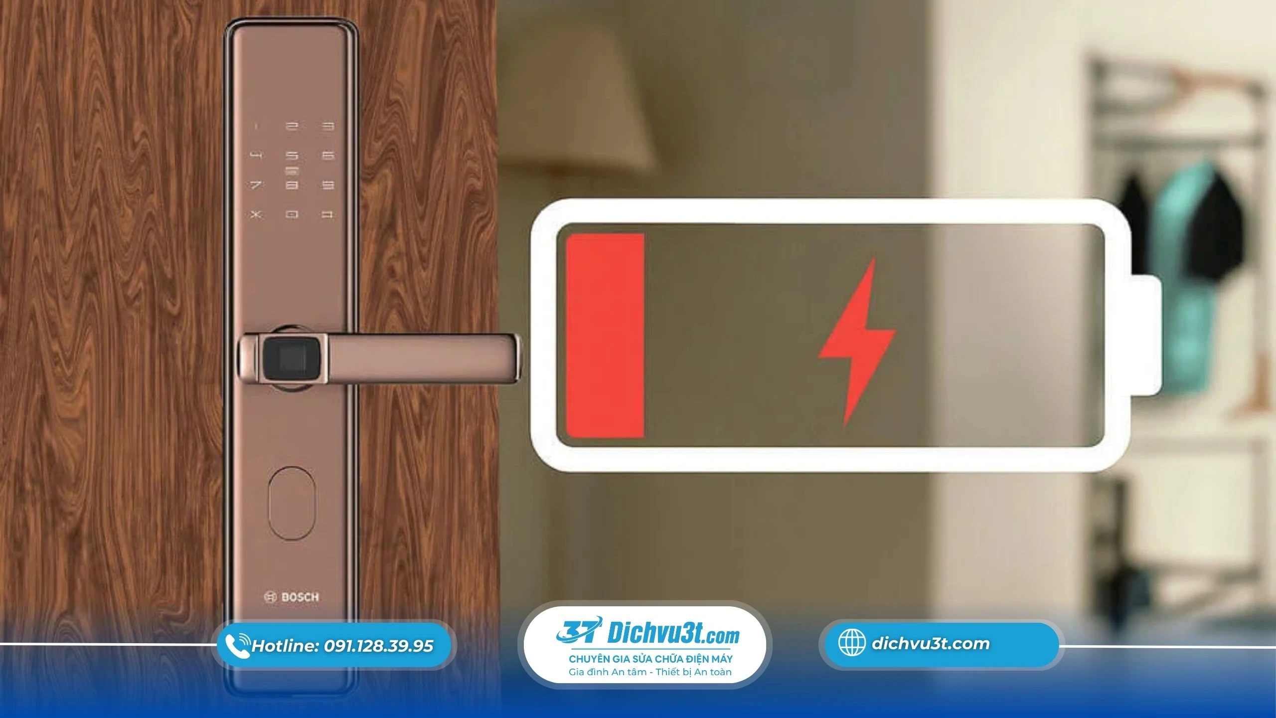 6 Dấu hiệu Hết Pin Khóa Thông Minh