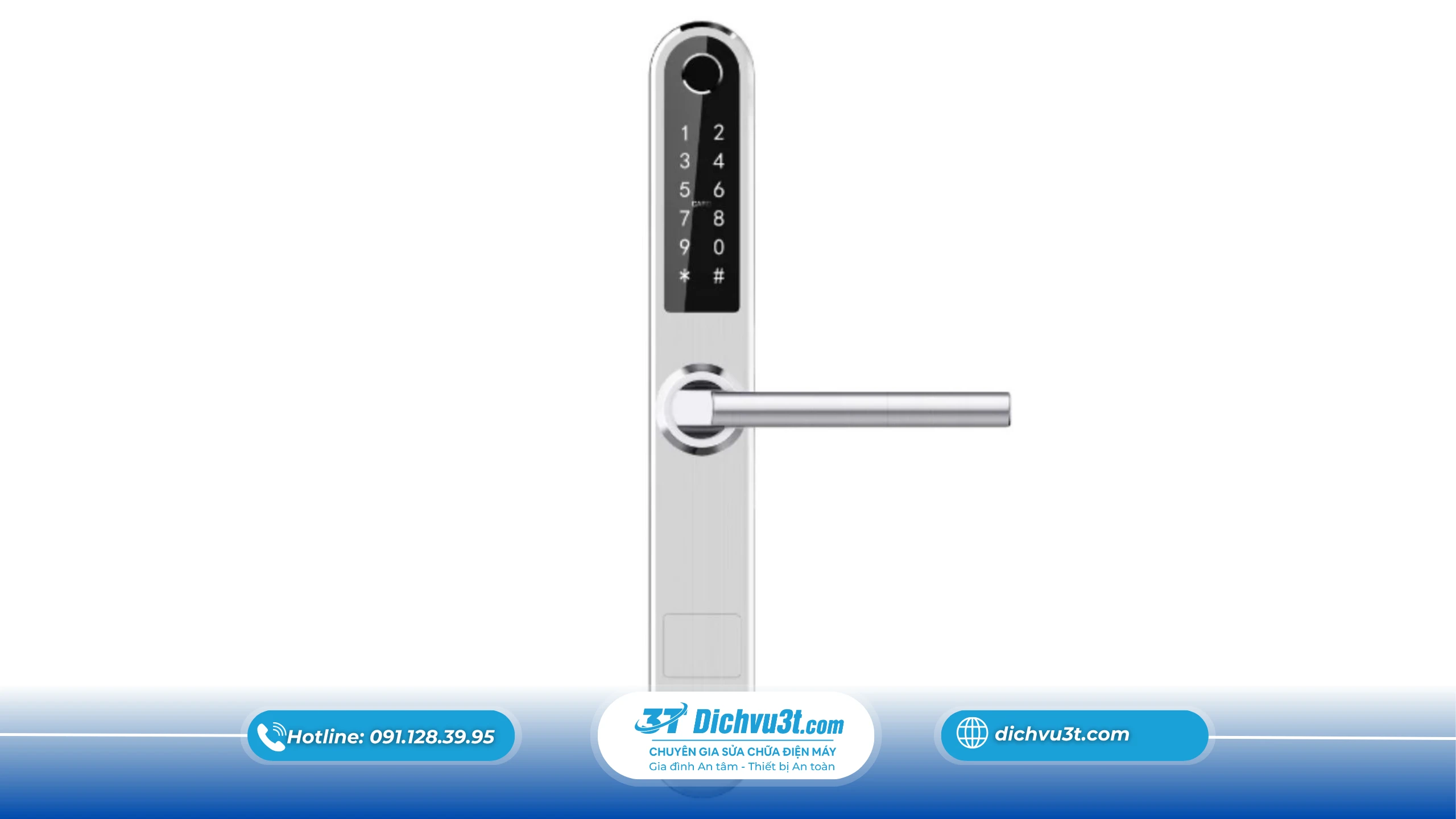 Khoá thông minh màu Bạc Inox – Tối giản và bền bỉ