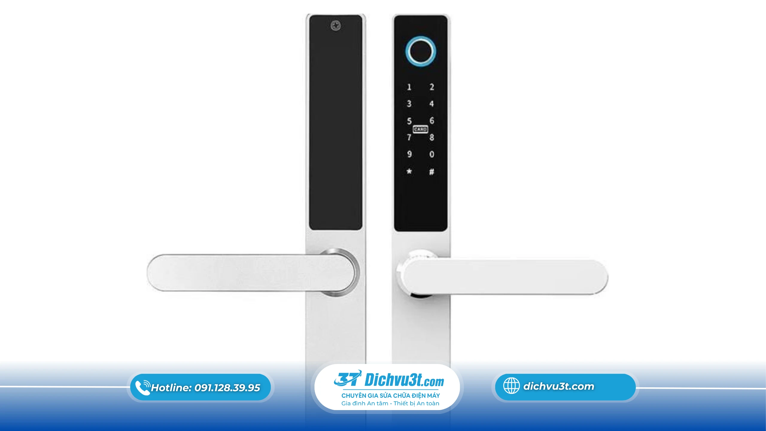 Khoá thông minh màu Trắng Gốm – Tối ưu ánh sáng, phù hợp nhà nhỏ